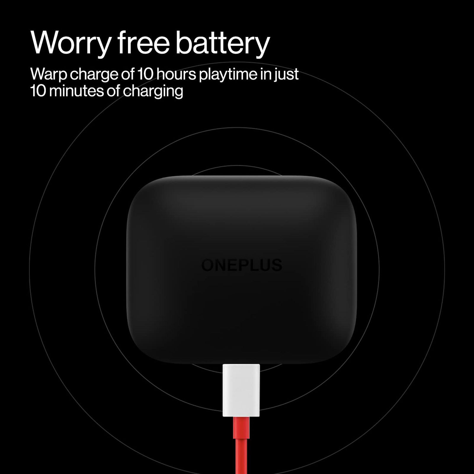 OnePlus Buds Pro TWS Earbuds with Adaptive Noise Cancellation (IP55 Water Resistant, Warp charge, Matte Black)_3