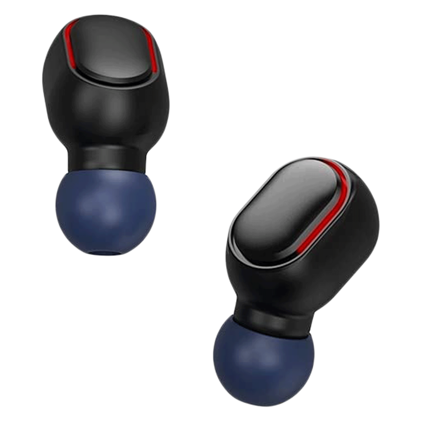 pTron Bass Pods 381 140318015 TWS Earbuds with Passive Noise Cancellation (Sweat Resistance, Voice Assistant, Black & Blue)_2