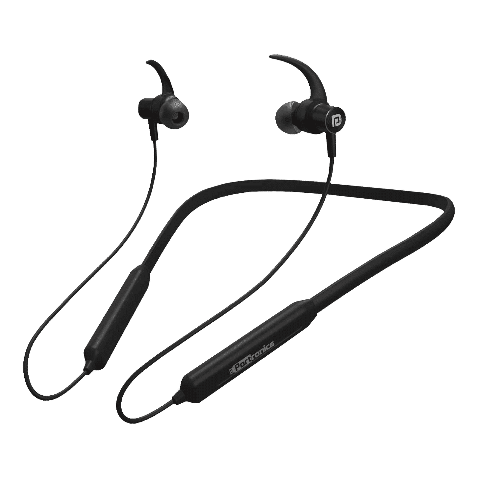 PORTRONICS Harmonics 216 POR 279 Neckband with Passive Noise Cancellation (IPX5 Water Resistant, Clear Bass Sound, Black)_1