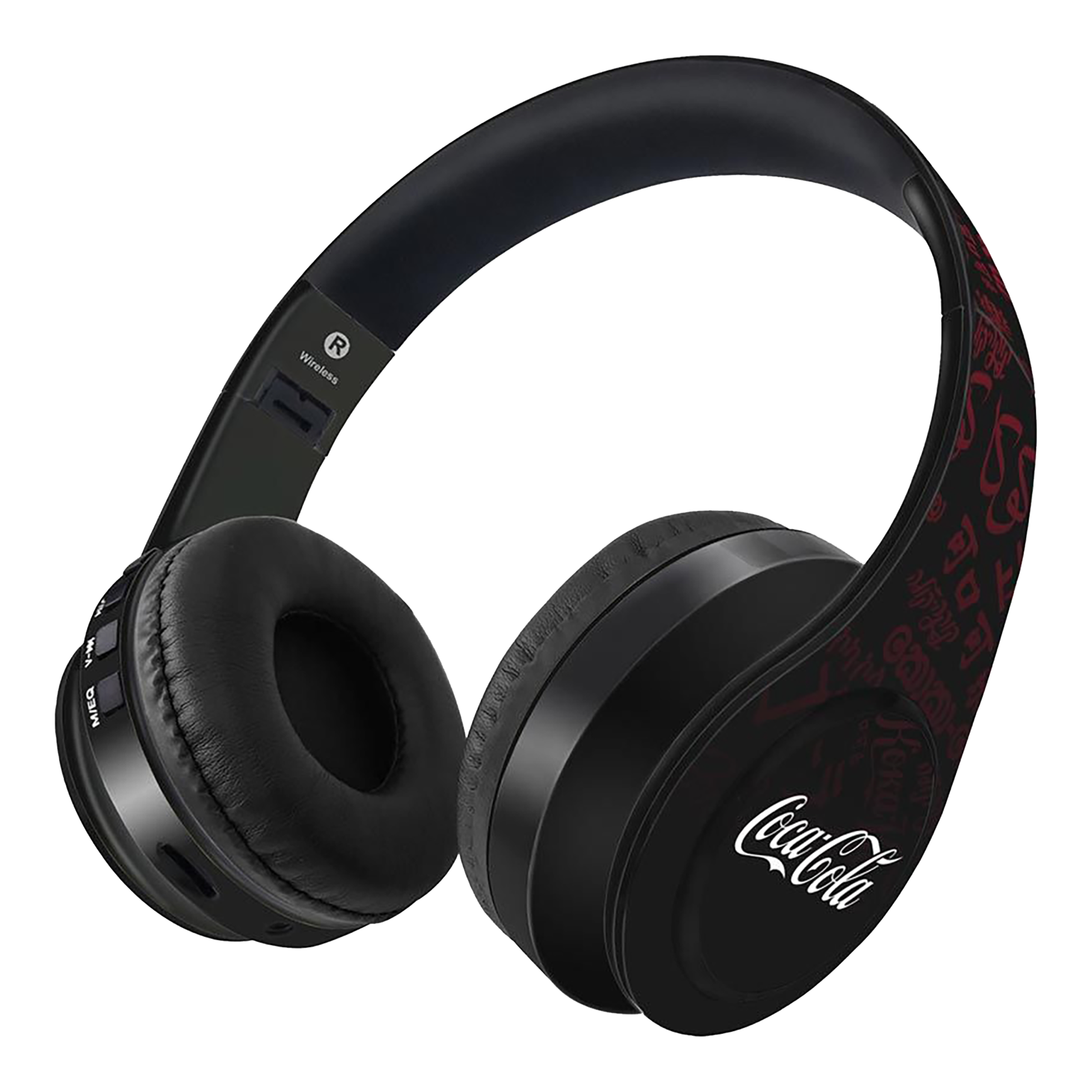 macmerise I Speak Coke Black - Decibel SODCIBLCC5066 Bluetooth Headphone with Mic (Passive Noise Cancellation, On Ear, Multicolor)_1