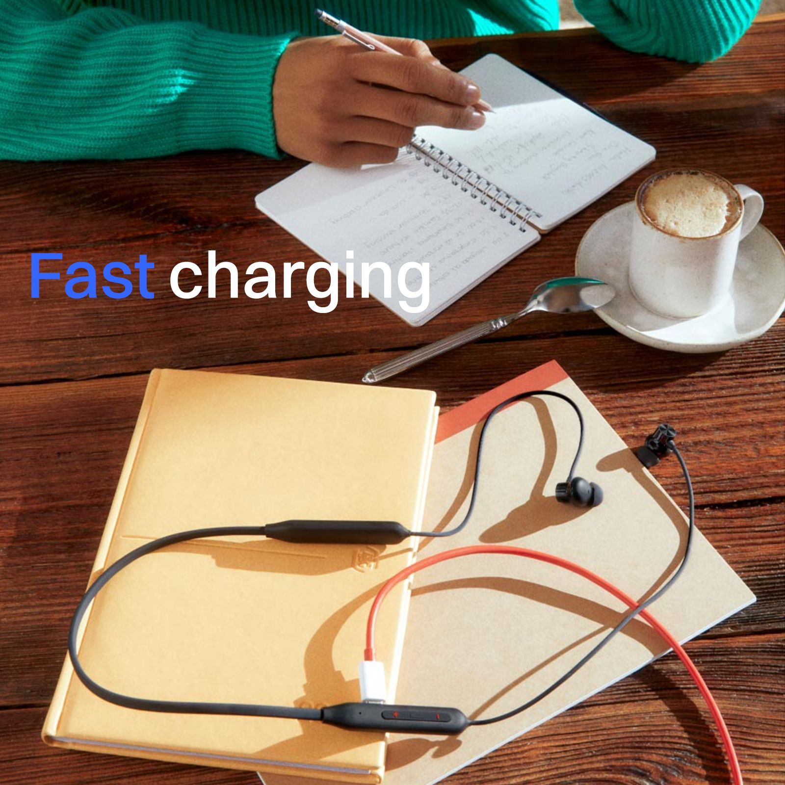 OnePlus Bullets Wireless Z2 5481107691 Neckband with AI Noise Cancellation (IP55 Water & Sweat Resistant, Upto 30 Hours Playback, Beam Blue)_8