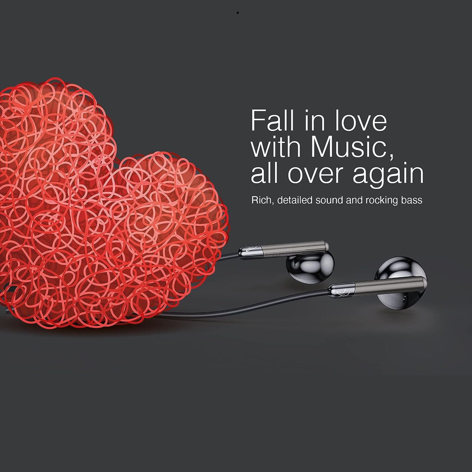 fingers Dr. Cool Wired Earphone with Mic (In Ear, Cool Black)_7