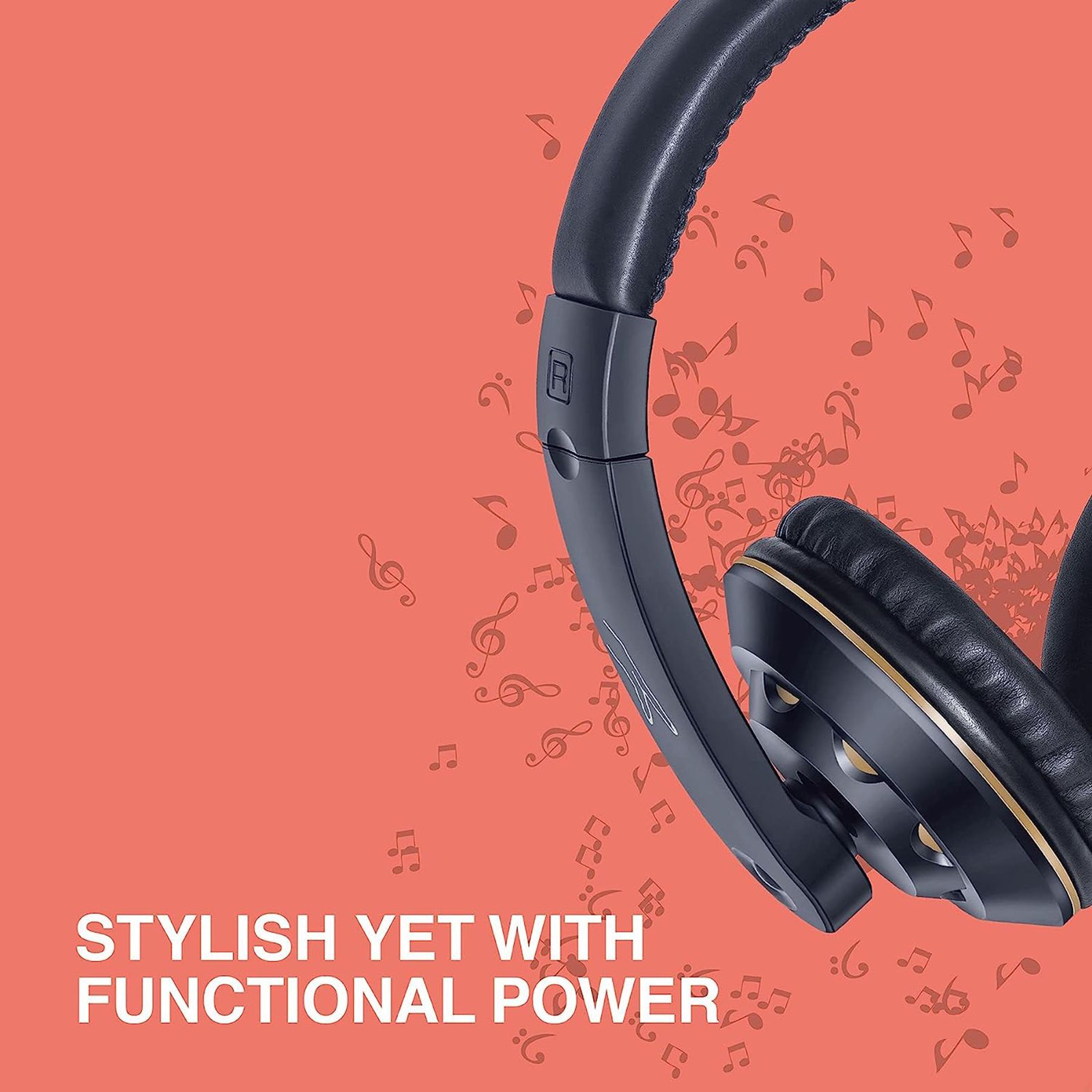 fingers USB-Tonic H9 Wired Gaming Headset (Adjustable Mic, On Ear, Black/Gold)_6