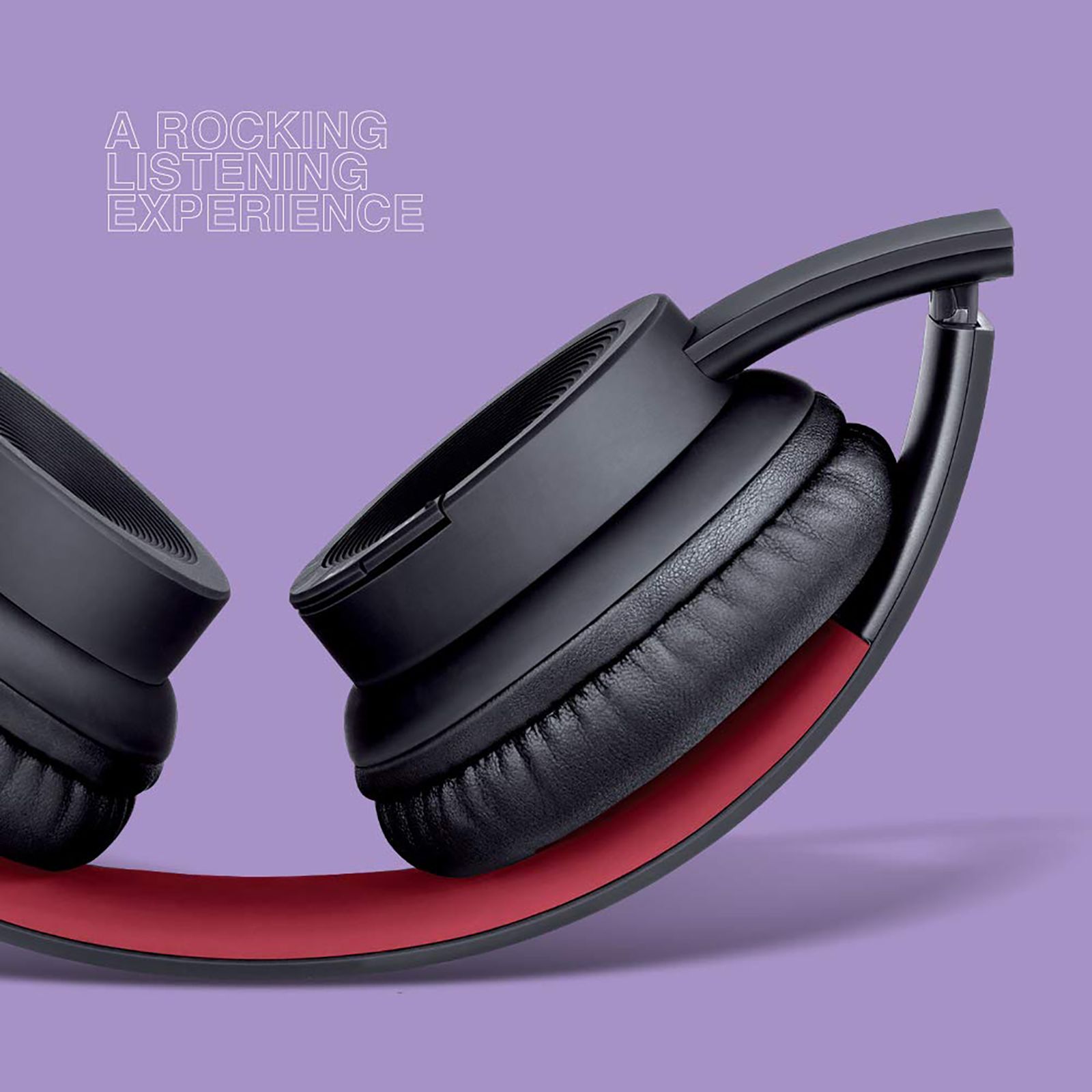 fingers Rock-N-Roll H2 Bluetooth Headphone with Mic (9 Hours Playback, On Ear, Soft Black/Rich Red) fingers Rock-N-Roll H2 Bluetooth Headphone with Mic (9 Hours Playback, On Ear, Soft Black/Rich Red)_6