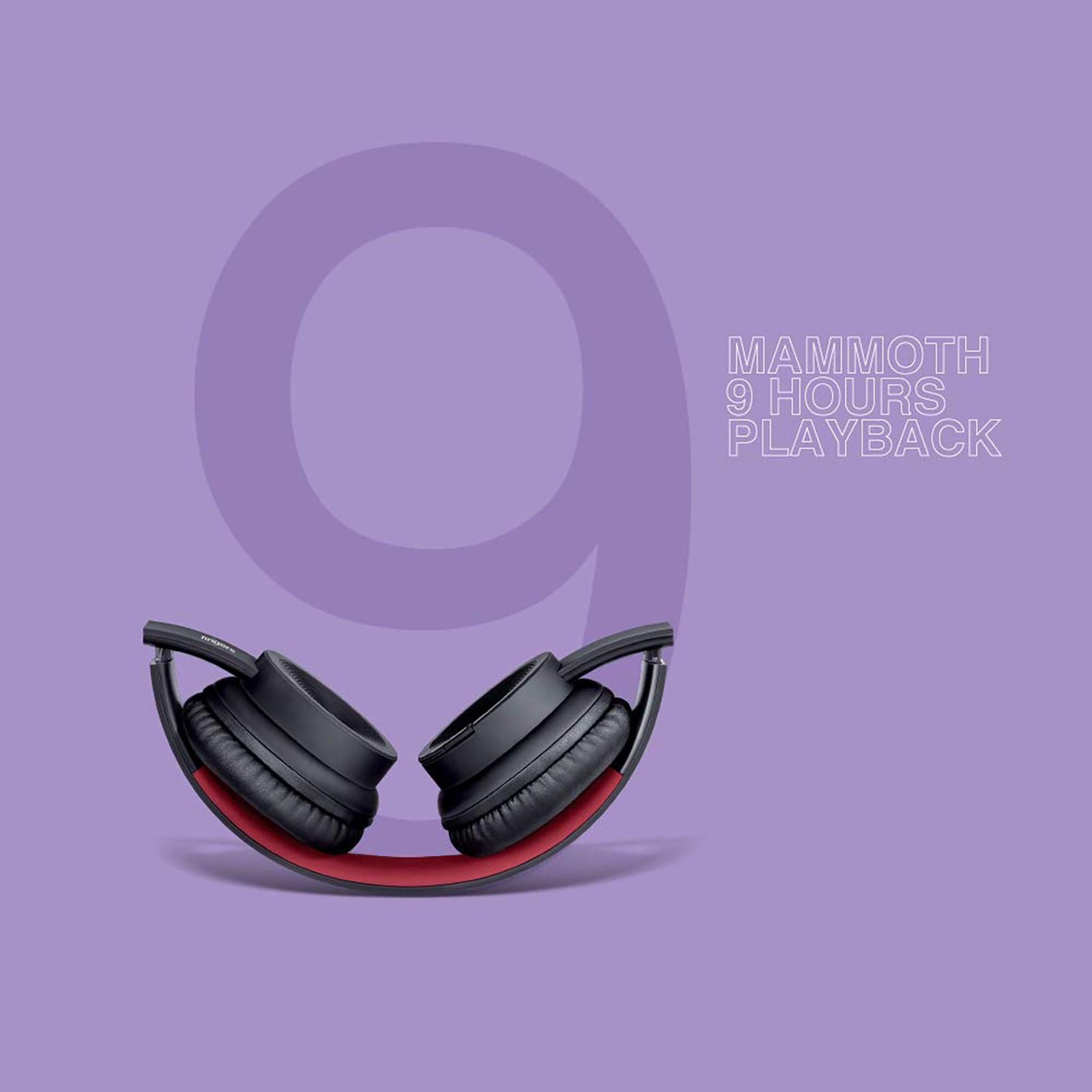 fingers Rock-N-Roll H2 Bluetooth Headphone with Mic (9 Hours Playback, On Ear, Soft Black/Rich Red) fingers Rock-N-Roll H2 Bluetooth Headphone with Mic (9 Hours Playback, On Ear, Soft Black/Rich Red)_5