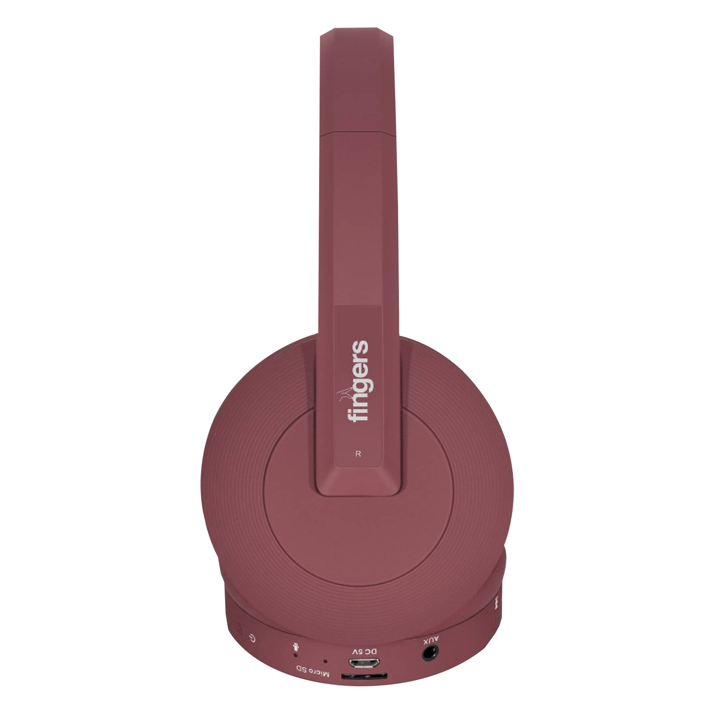 fingers Beaute Bluetooth Headphone with Mic (11 Hours Playback, On Ear, Mocha Maroon)_4