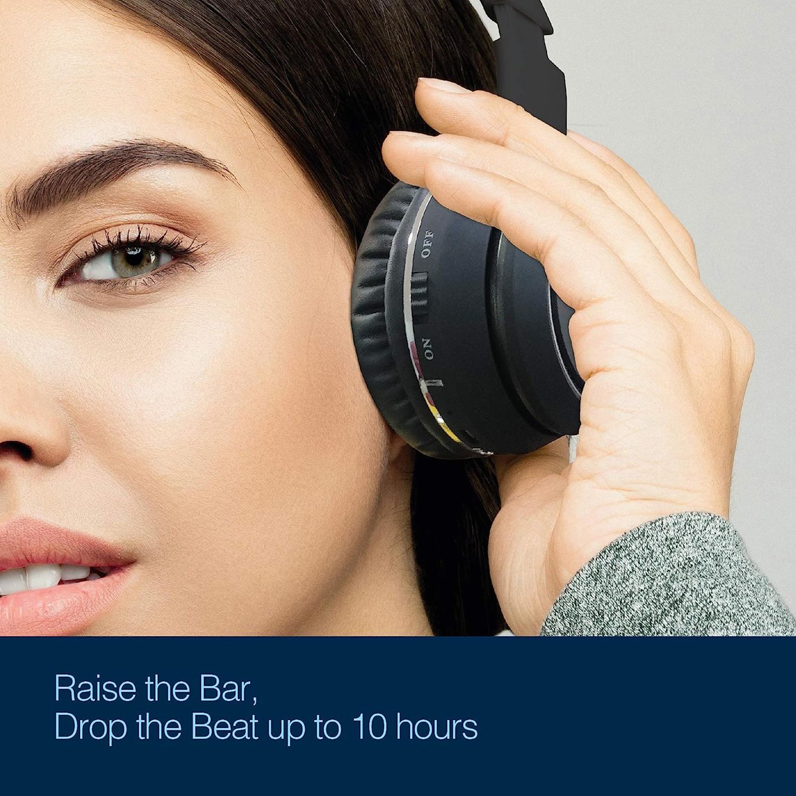 fingers Tap-2-Beat Bluetooth Headphone with Mic (Majestic Bass, On Ear, Jet Black)_7