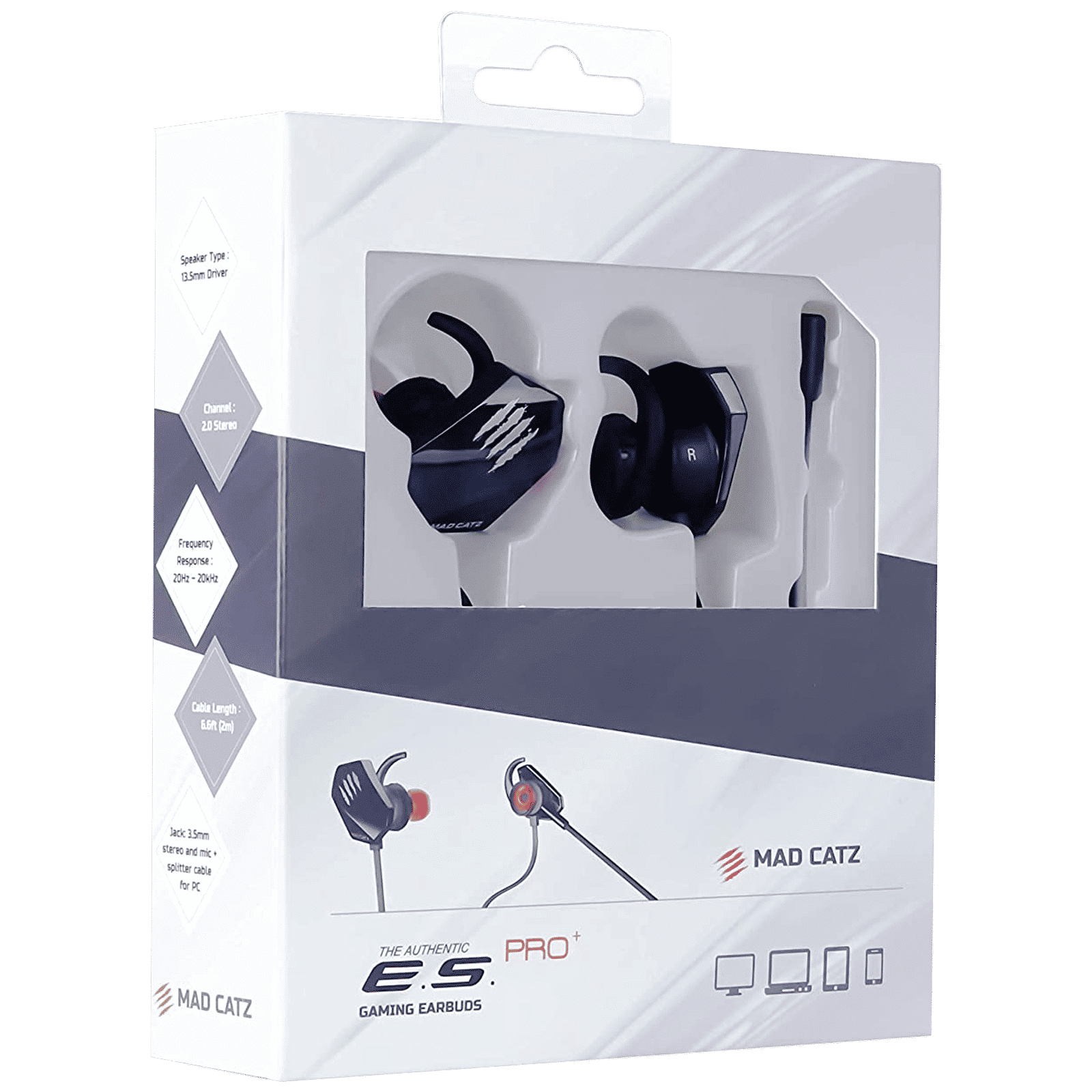 MAD CATZ The Authentic E.S. Pro Plus Earphone with Mic (In-Ear, Black)_6
