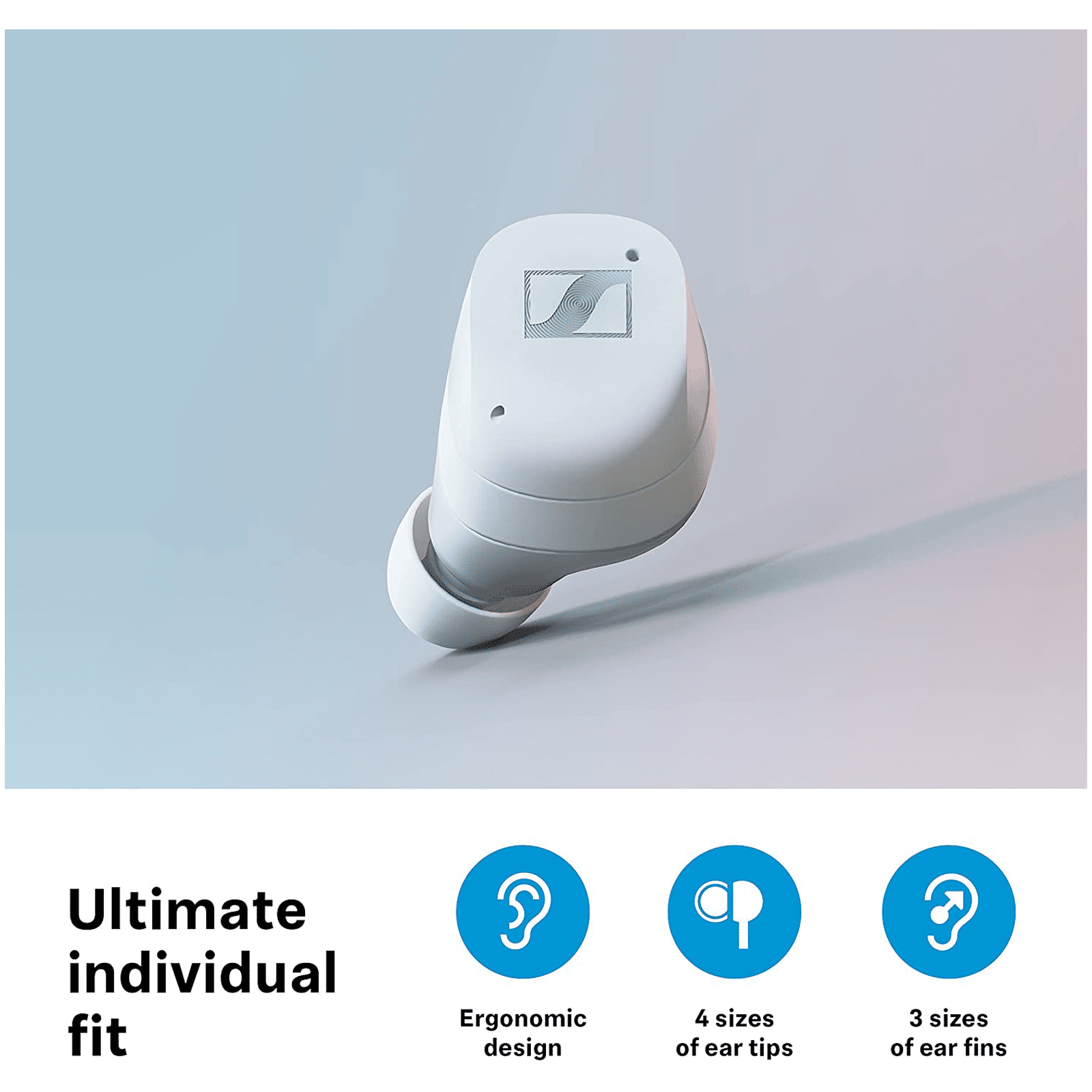 SENNHEISER Momentum MTW3 TWS Earbuds with Adaptive Noise Cancellation (Splash Resistant, Upto 28 Hours Playback, White)_5