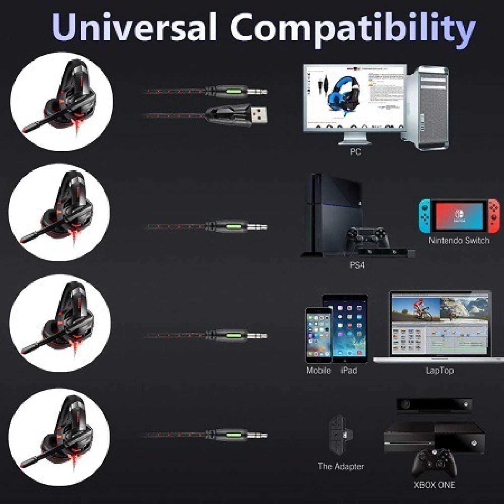 ONIKUMA K2 Pro Over-Ear Wired Gaming Headphone with Mic (High Resolution Deep Bass Audio, Black)_6