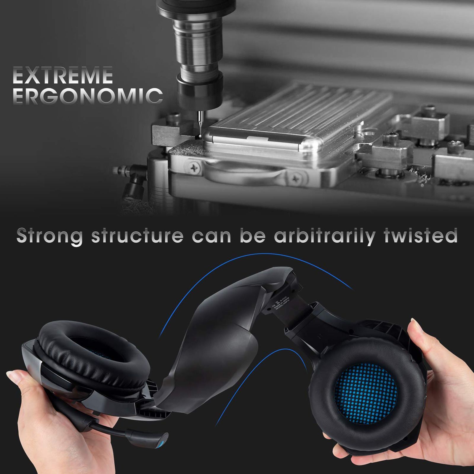 ONIKUMA K5 PRO Over-Ear Wired Gaming Headphone with Mic (3D Sound Effect, Black)_7