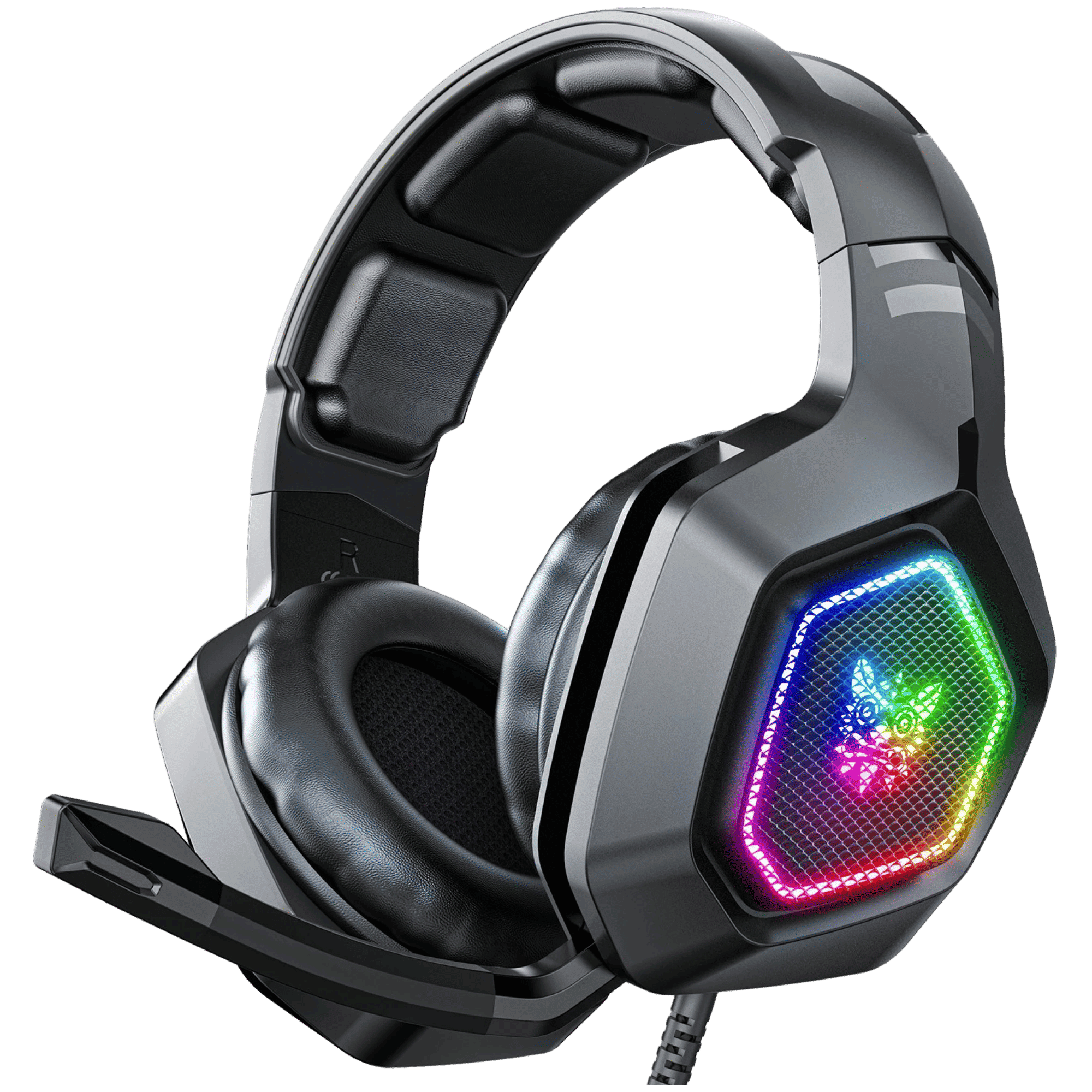 ONIKUMA K10 Over-Ear Wired Gaming Headphone with Mic (Virtual 7.1 Surround Sound, Black)_1