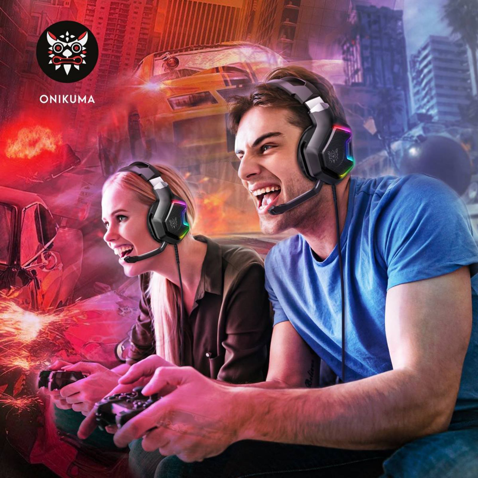 ONIKUMA K10 Pro Wired Gaming Headphone with Noise Cancellation (RGB Light, Over Ear, Black)_10