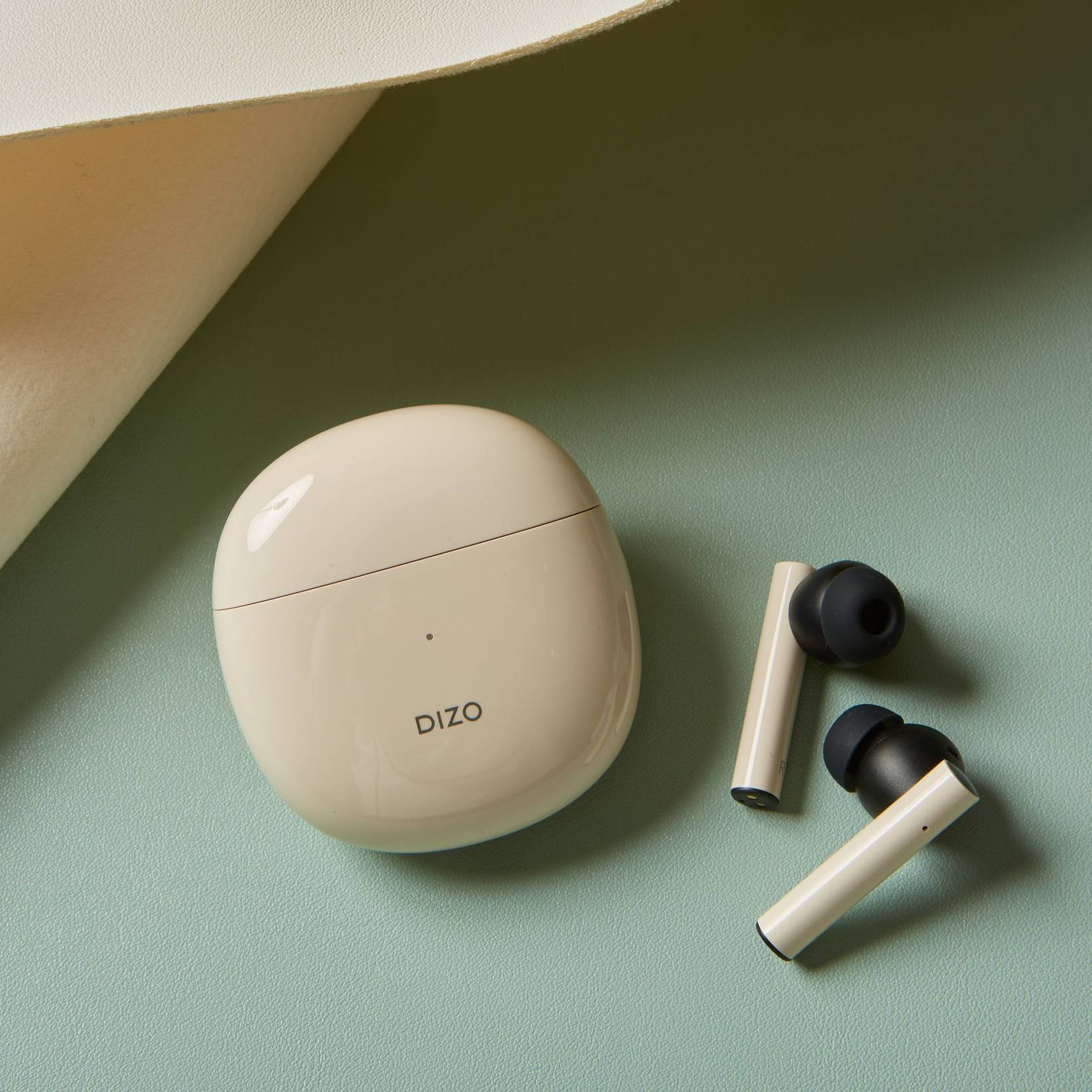 DIZO GoPods DA2001 TWS Earbuds with Active Noise Cancellation (IPX5 Water Resistant, 25 Hours Playback, Creme White)_6