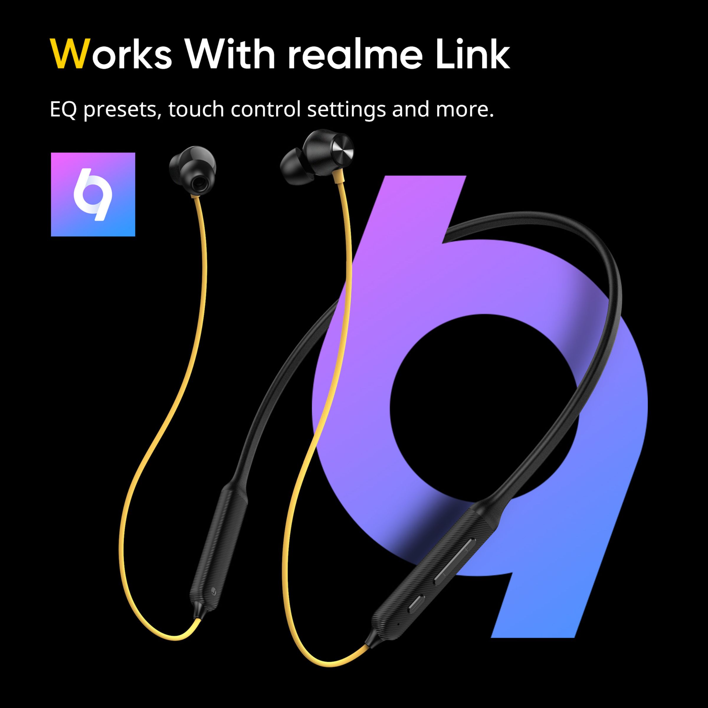 DIZO Wireless Power i Neckband with Environmental Noise Cancellation (IPX4 Water Resistant, Low Latency Game Mode, Yellow & Black)_6