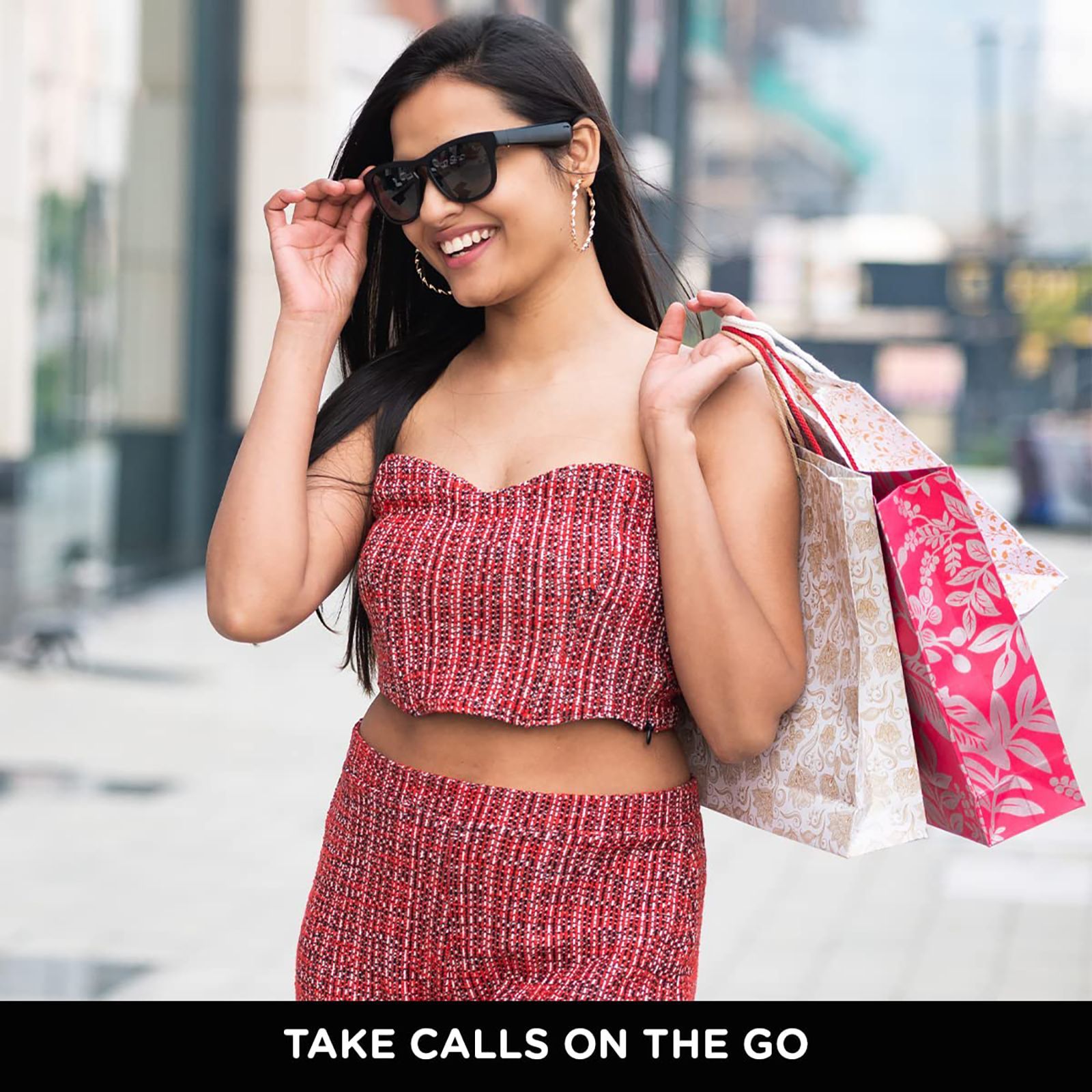 Qubo Go WF-HHF01GRBL1 Audio Sunglass (6 Hours Playback, Black)_4