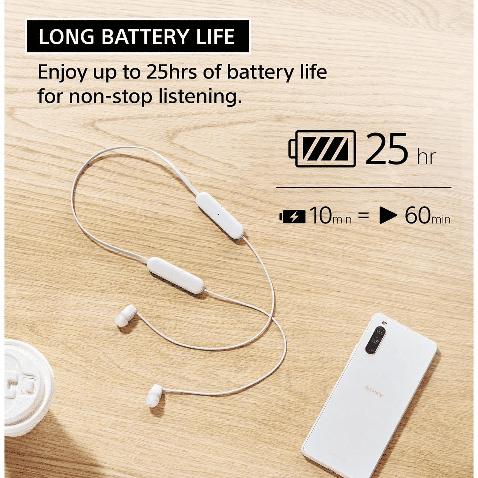 SONY WI-C100 Neckband (IPX4 Sweat & Splashproof, 25 Hours Playtime, Black)_12