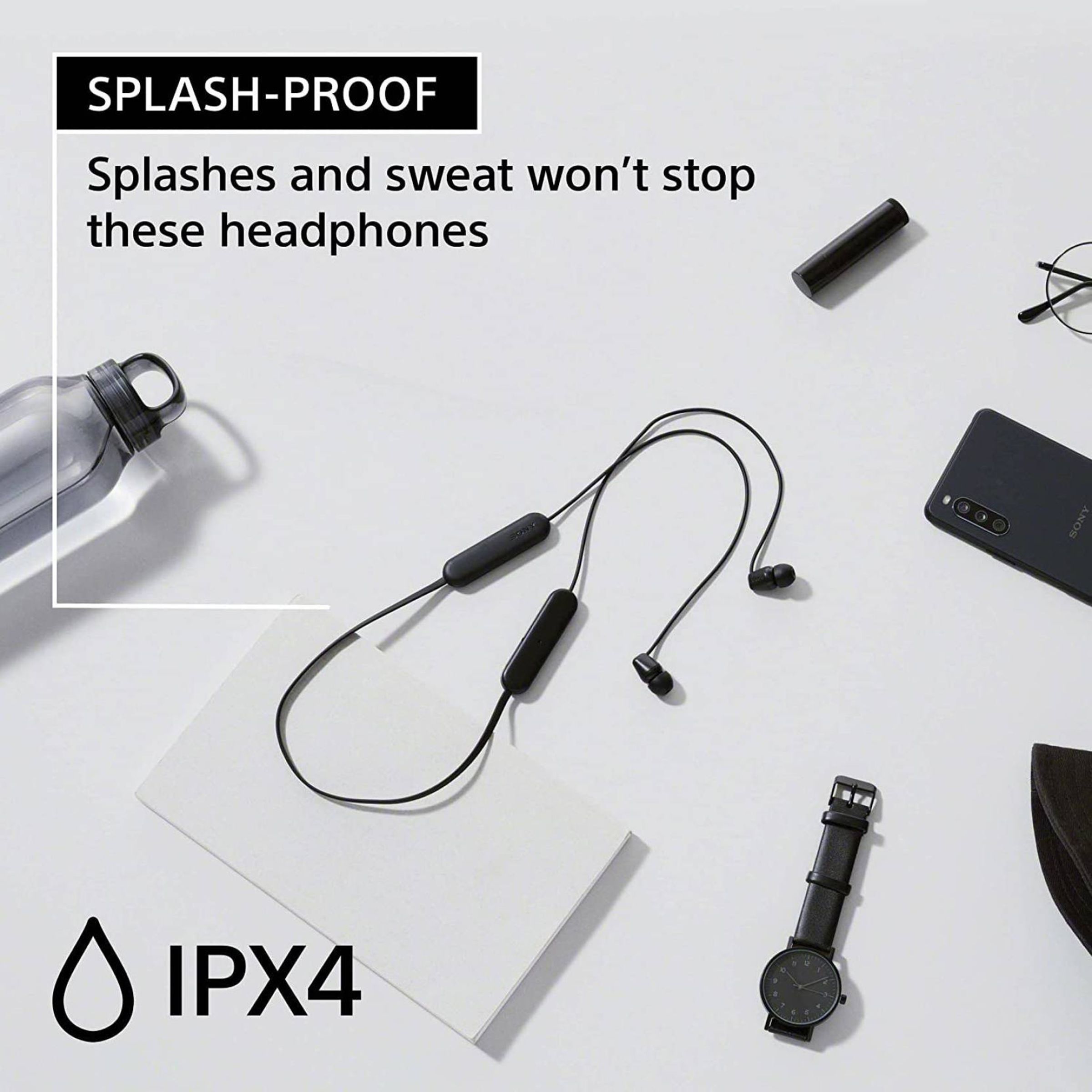 SONY WI-C100 Neckband (IPX4 Sweat & Splashproof, 25 Hours Playtime, Black)_6