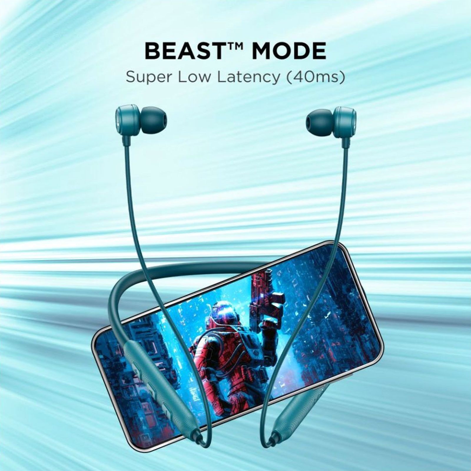 boAt Rockerz 195 Pro Neckband with Environmental Noise Cancellation (IPX4 Water Resistant, Instant 40ms Low Latency Audio, Midnight Cyan) boAt Rockerz 195 Pro Neckband with Environmental Noise Cancellation (IPX4 Water Resistant, Instant 40ms Low Latency Audio, Midnight Cyan)_3