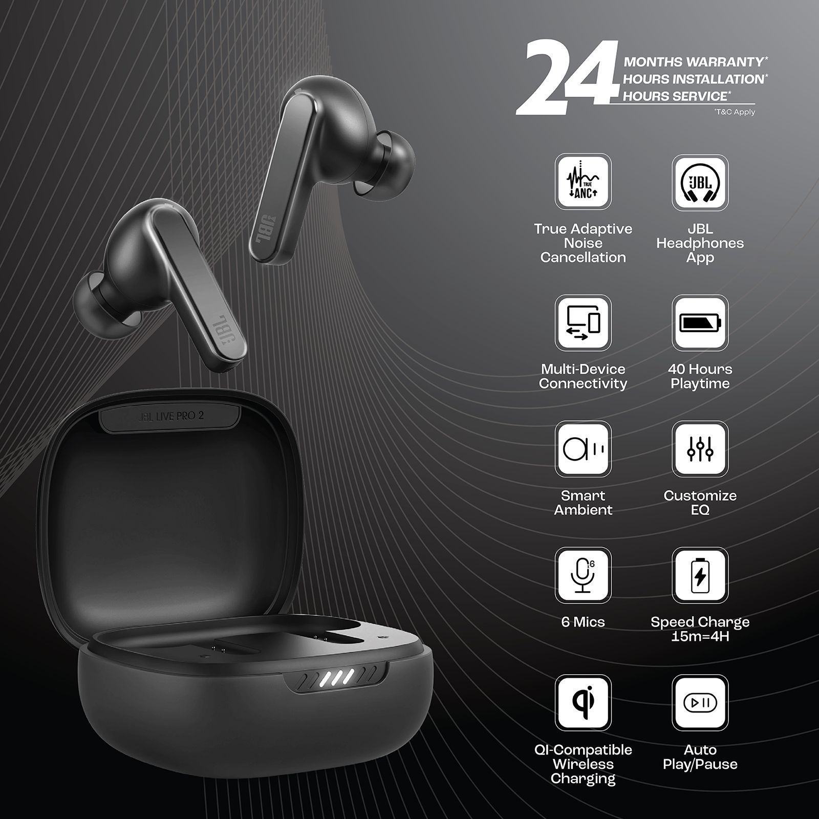 JBL Live Pro 2 TWS Earbuds with Adaptive Noise Cancellation (IPX5 Water Resistant, 40 Hours Playback, Black)_20