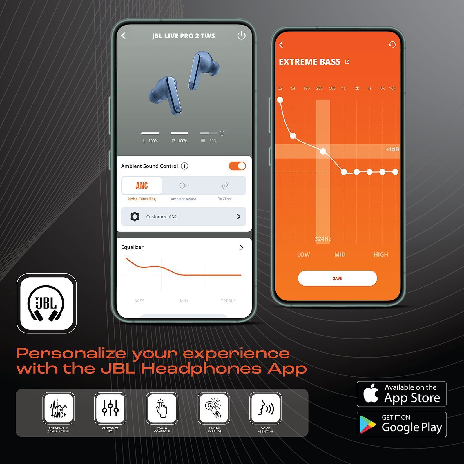 JBL Live Pro 2 TWS Earbuds with Active Noise Cancellation (IPX5 Water Resistant, 40 Hours Playback, Blue)_14