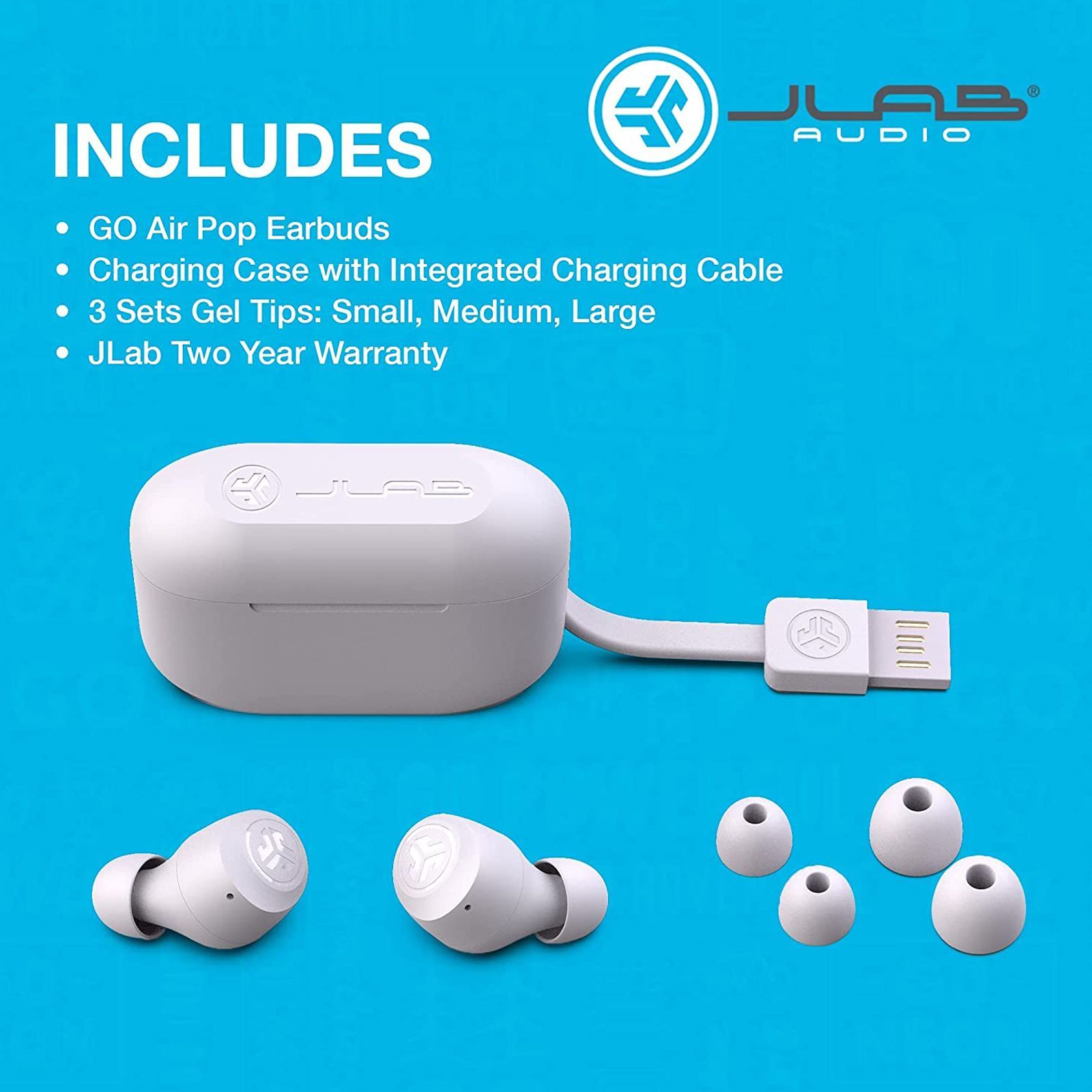 JLAB Go Air Pop IEUEBGAIRPOPRLLC12 TWS Earbuds (IPX4 Sweat & Water Resistant, 32 Hours Playback, Lilac)_8