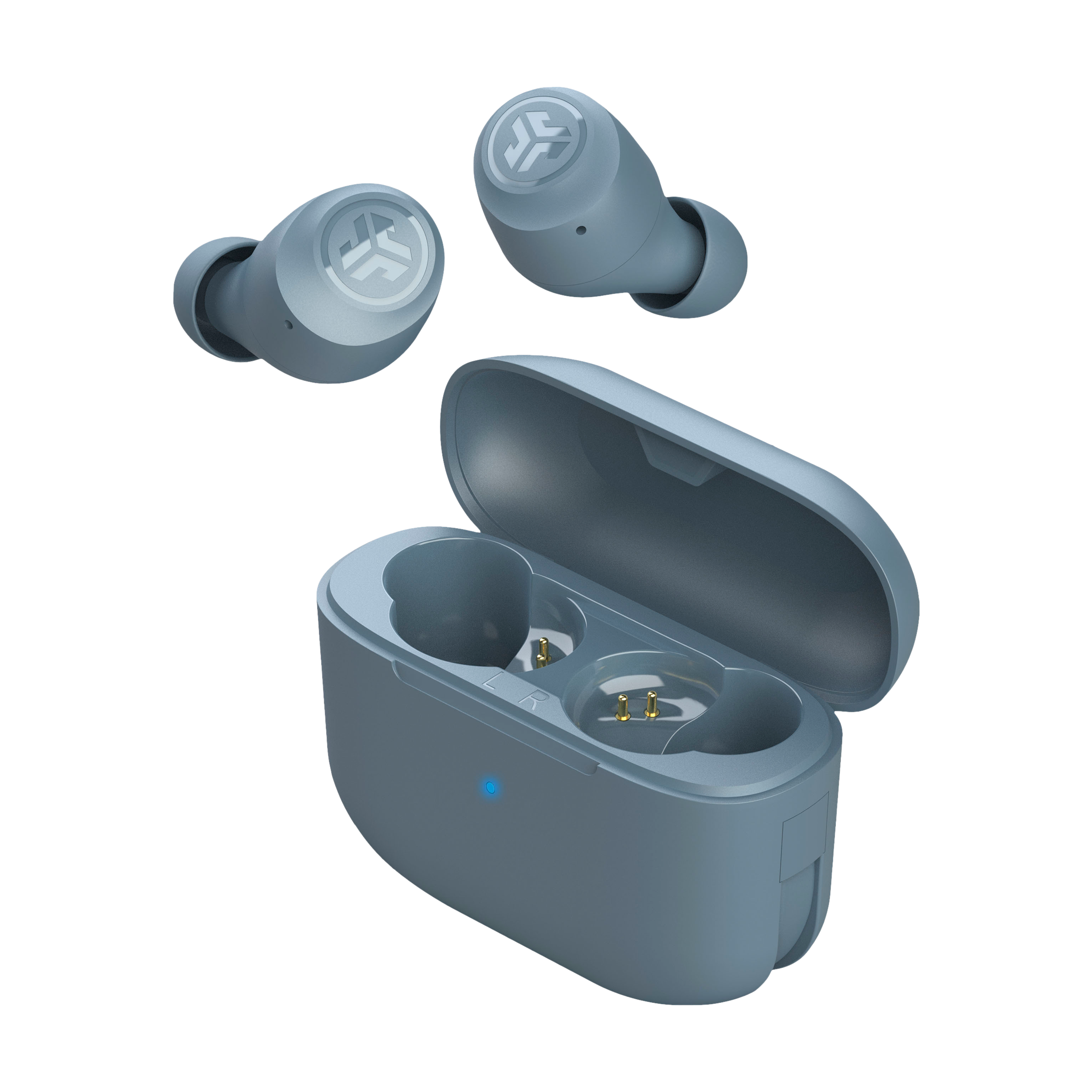 JLAB Go Air Pop IEUEBGAIRPOPRSLT12 TWS Earbuds (IPX4 Sweat & Water Resistant, 32 Hours Playback, Slate)_1