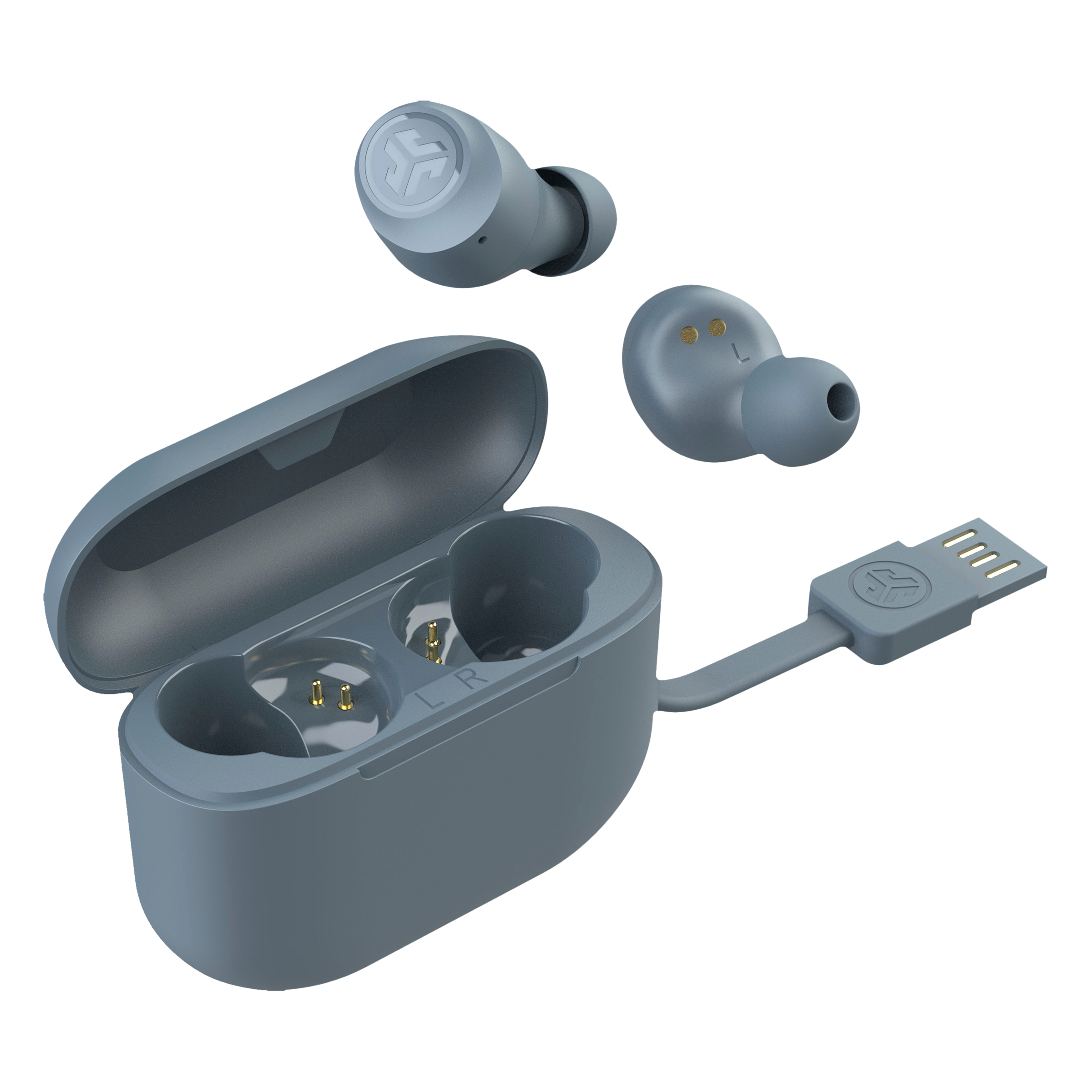 JLAB Go Air Pop IEUEBGAIRPOPRSLT12 TWS Earbuds (IPX4 Sweat & Water Resistant, 32 Hours Playback, Slate)_6