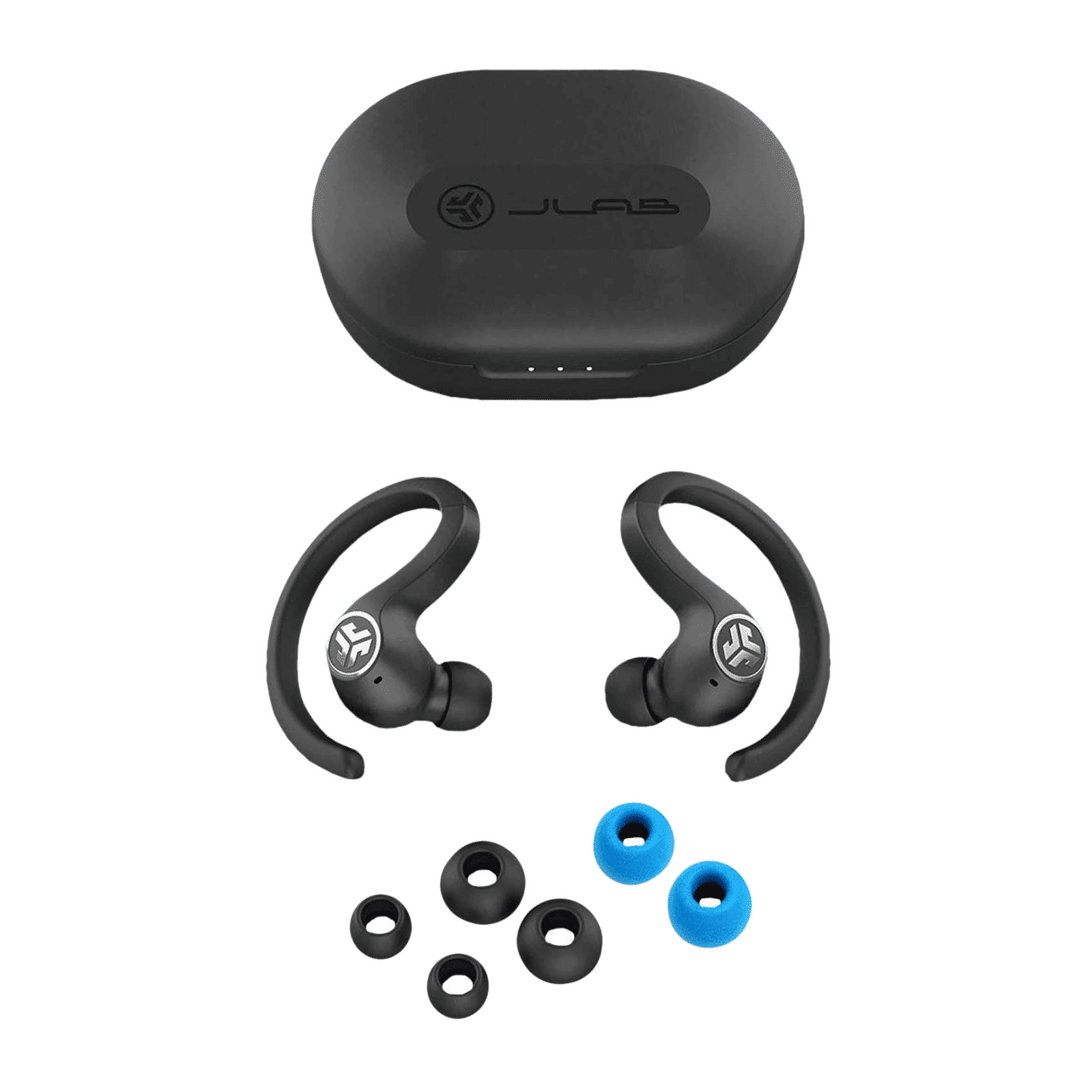 JLAB JBuds Air Sport IEUEBJBAIRSPRTRBLK TWS Earbuds (IP66 Sweat & Water Resistant, 40 Hours Playback, Black)_6