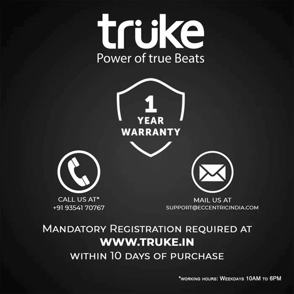 truke Air Buds+ E218 TWS Earbuds with AI Noise Cancellation (IPX4 Water Resistant, 48 Hours Playback, Black)_6