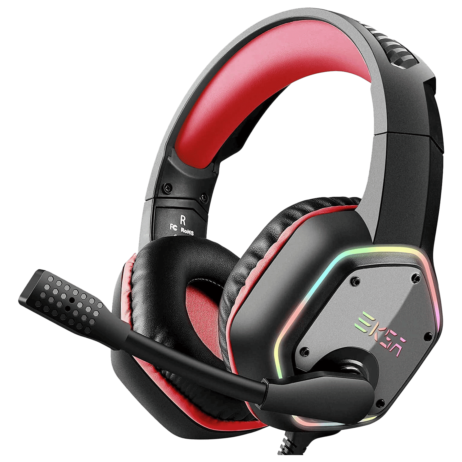 EKSA E1000 Wired Gaming Headset with Noise Cancellation (Stereo Sound, Over Ear, Gray)_1