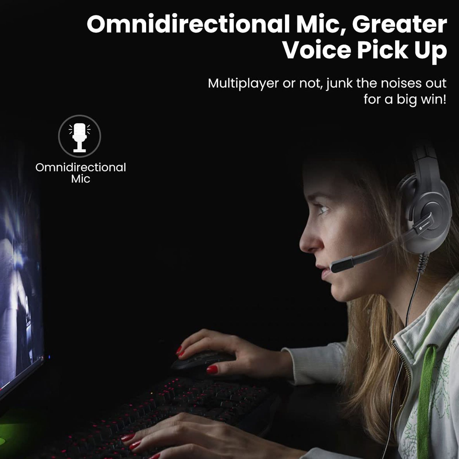 PORTRONICS Genesis POR-1530 Wired Gaming Headset (Distortion Free Audio, Over Ear, Grey)_5