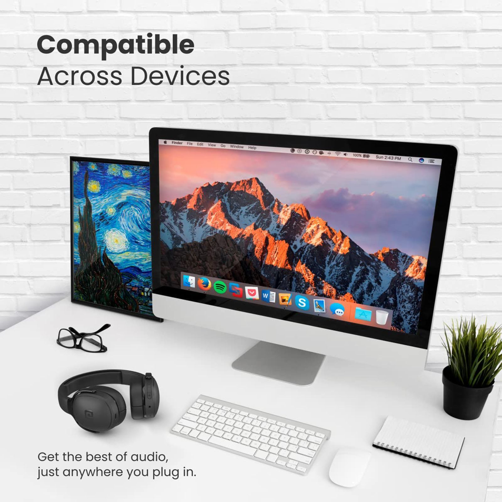 PORTRONICS Muffs A POR-1507 Bluetooth Headphone with Mic (Upto 30 Hours Playback, Over Ear, Black)_4