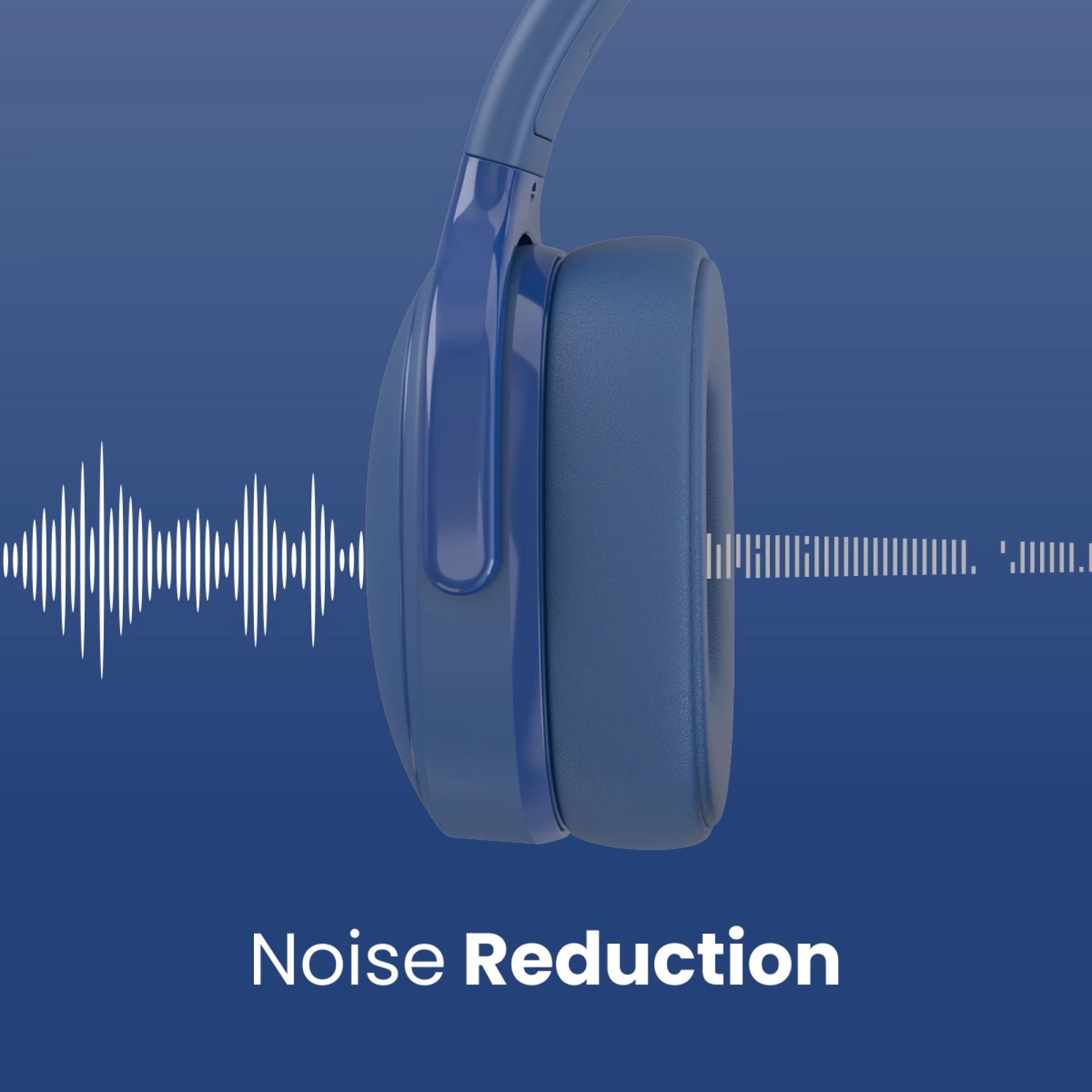 PORTRONICS Muffs A POR-1508 Bluetooth Headphone with Mic (Upto 30 Hours Playback, Over Ear, Blue)_7