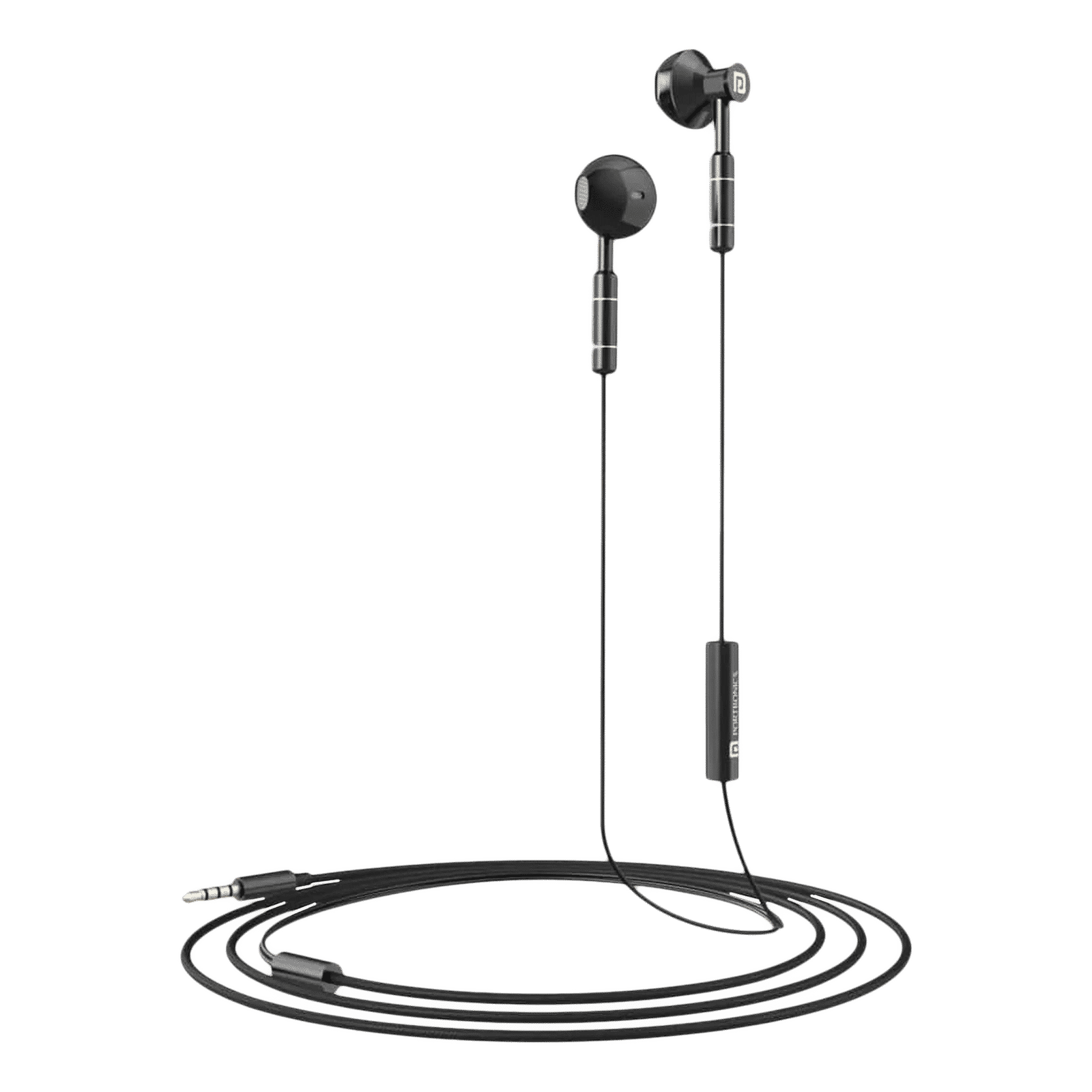 PORTRONICS Ear 1 POR-1367 Wired Earphone with Mic (In Ear, Black)_1