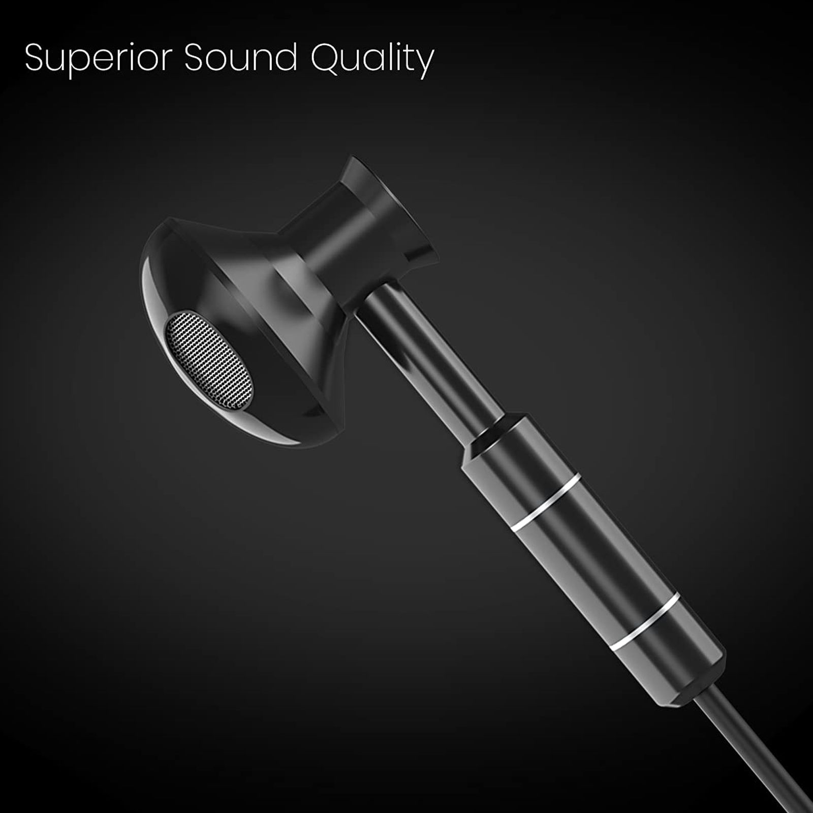 PORTRONICS Ear 1 POR-1367 Wired Earphone with Mic (In Ear, Black)_10