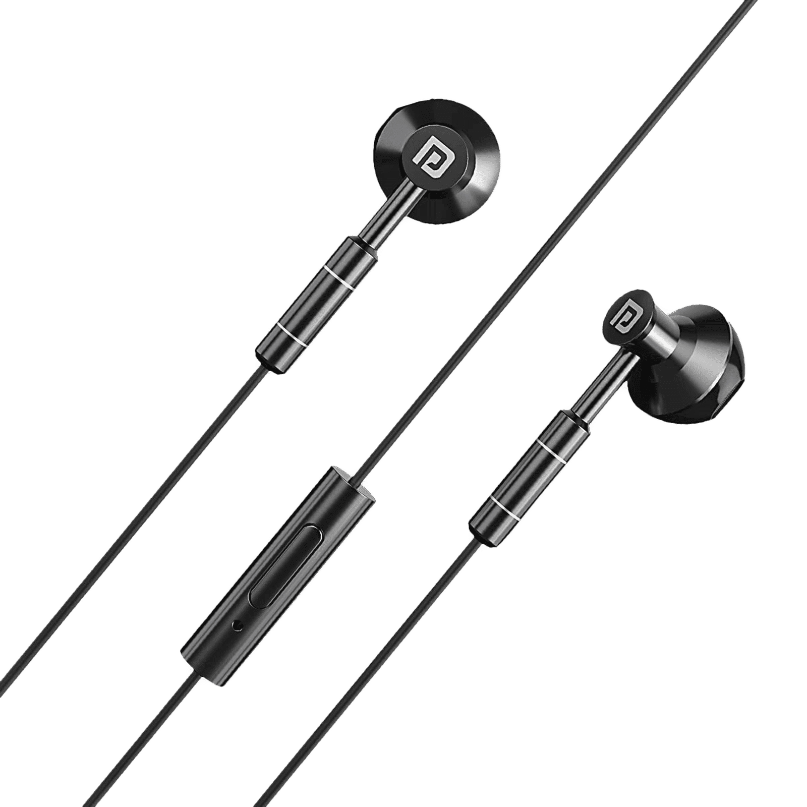 PORTRONICS Ear 1 POR-1367 Wired Earphone with Mic (In Ear, Black)_3