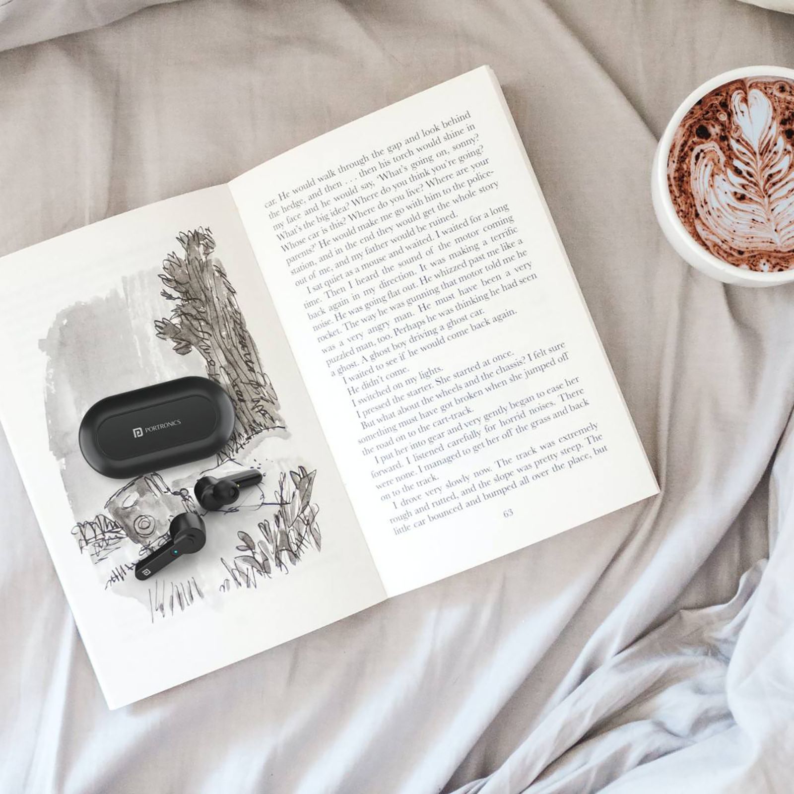 PORTRONICS Harmonics Twins 24 POR-1416 TWS Earbuds (Upto 15 Hours Playback, Black)_9