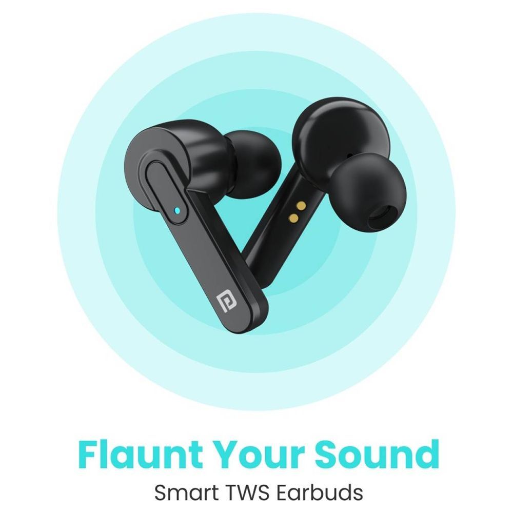 PORTRONICS Harmonics Twins 24 POR-1416 TWS Earbuds (Upto 15 Hours Playback, Black)_12