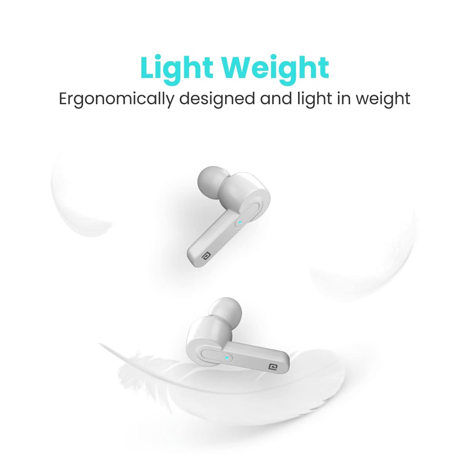 PORTRONICS Harmonics Twins 24 POR-1423 TWS Earbuds (Upto 15 Hours Playback, White)_8