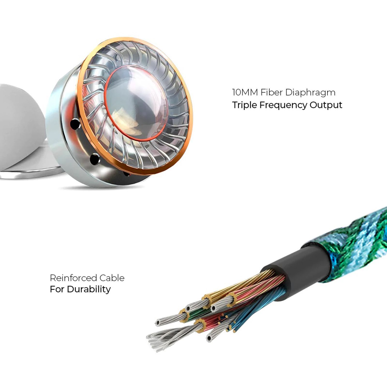 CROSSLOOP Pro Series CSLE019-E Earphone with Mic (In Ear, Green and Blue)_4