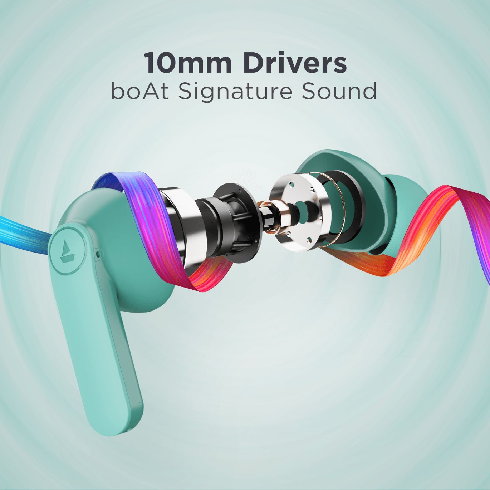 boAt Airdopes 121 Pro TWS Earbuds with Environmental Noise Cancellation Technology (IPX4 Water Resistance, ASAP Charge, Mint Green)_6