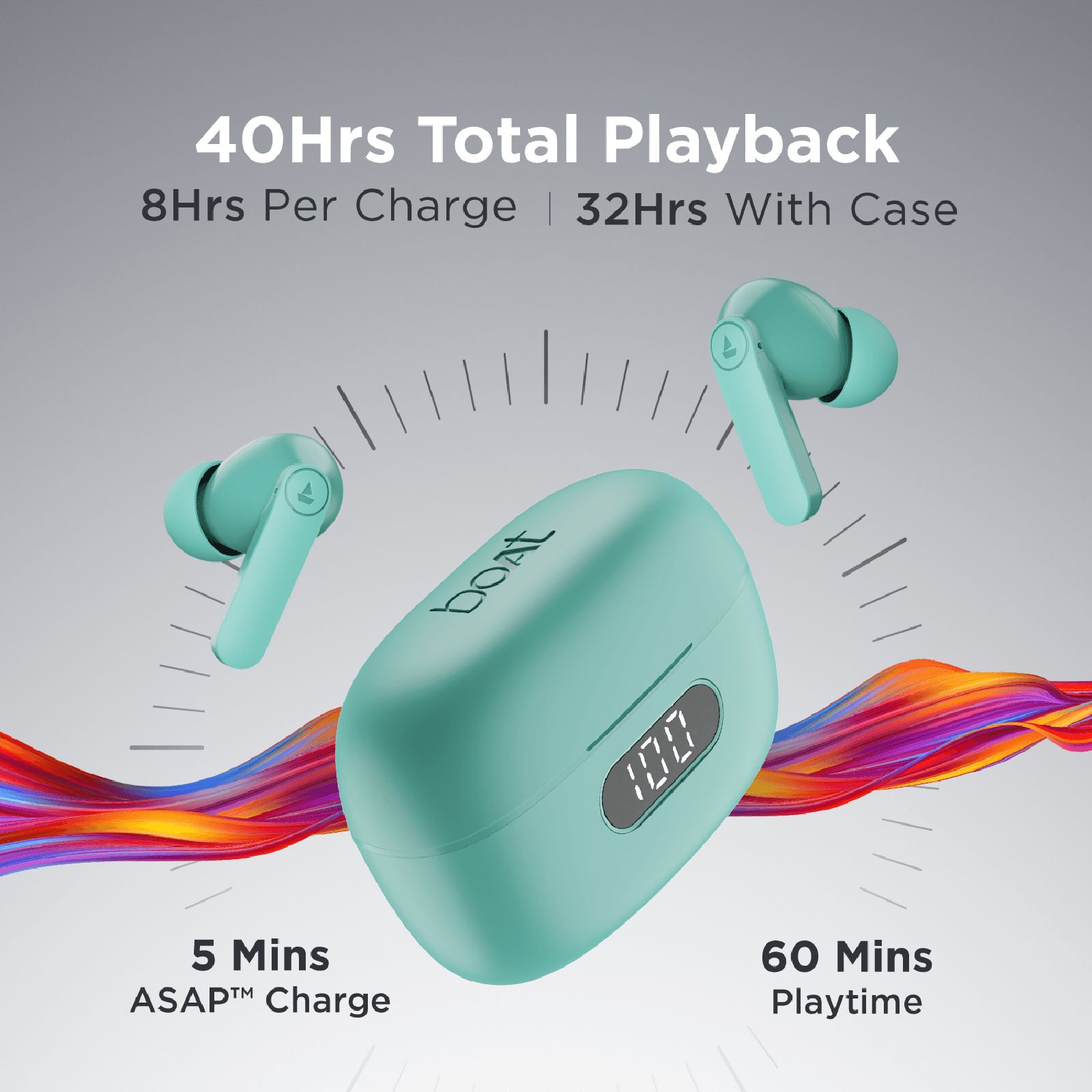 boAt Airdopes 121 Pro TWS Earbuds with Environmental Noise Cancellation Technology (IPX4 Water Resistance, ASAP Charge, Mint Green)_4