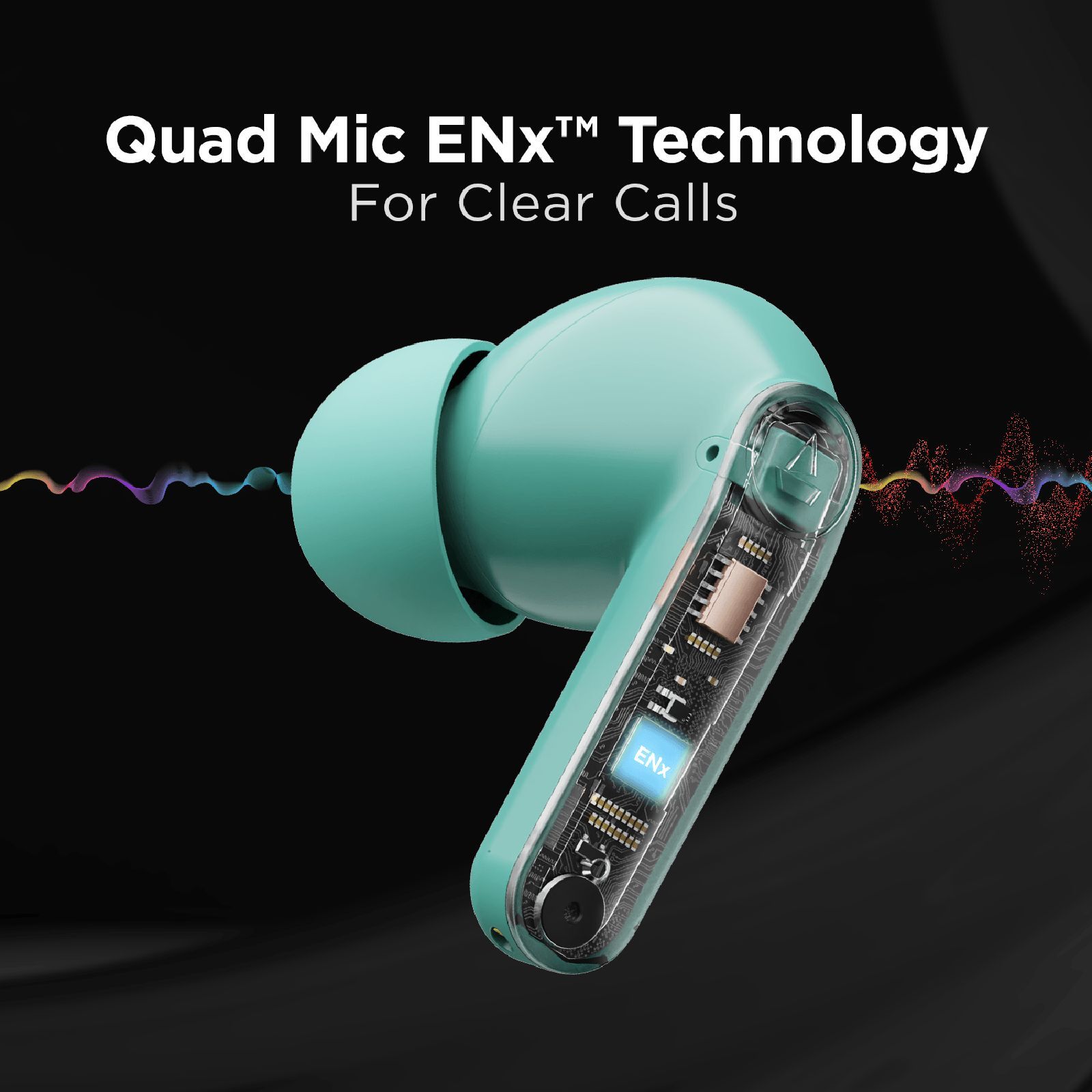 boAt Airdopes 121 Pro TWS Earbuds with Environmental Noise Cancellation Technology (IPX4 Water Resistance, ASAP Charge, Mint Green)_5