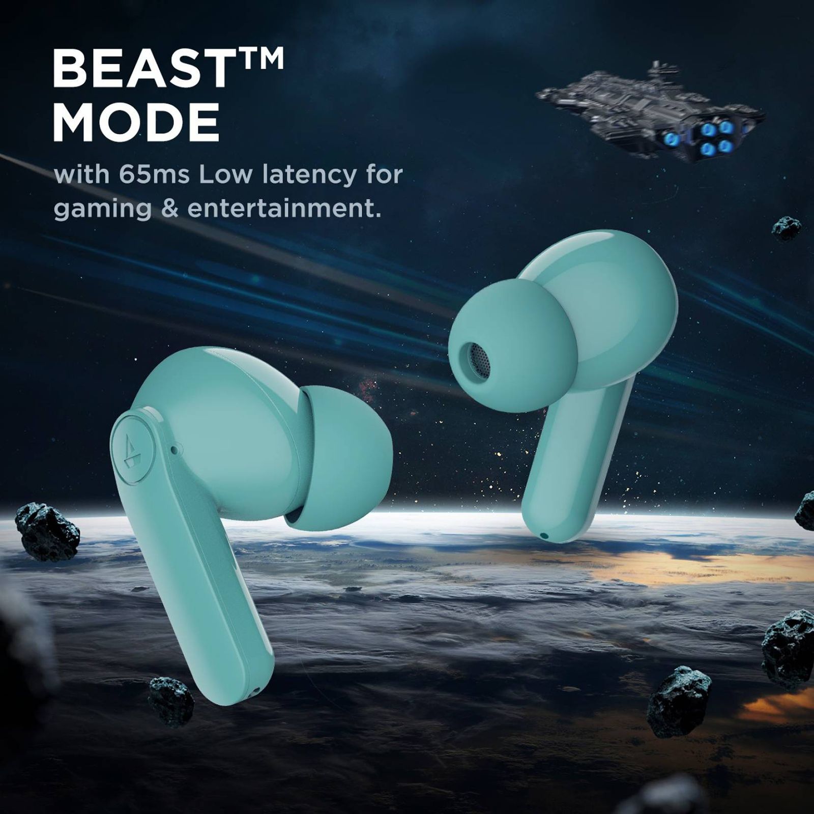 boAt Airdopes 131 Pro TWS Earbuds with Environment Noise Cancellation Technology (IPX5 Water Resistance,ASAP Charge, Mint Green)_6