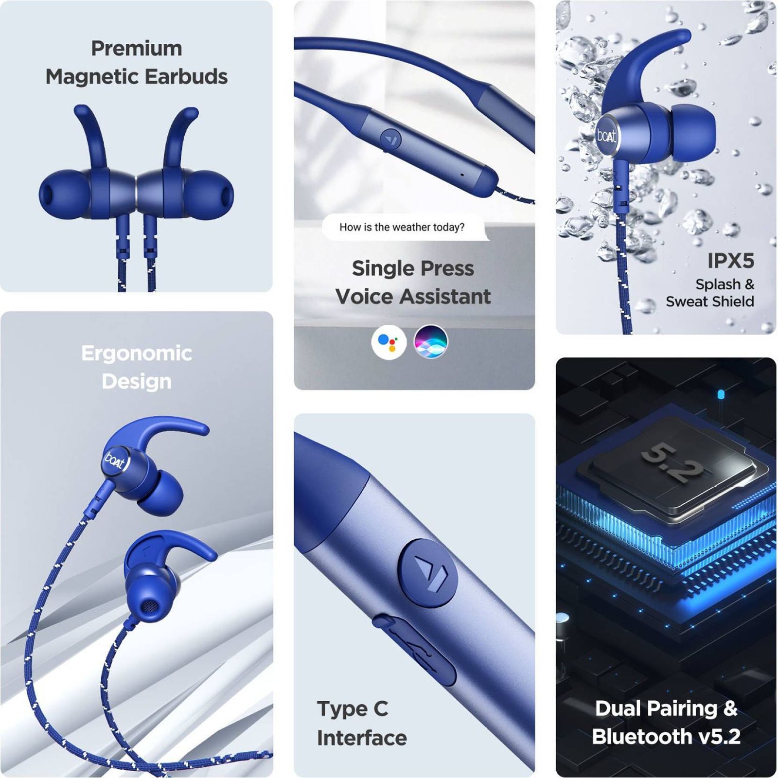 boAt Rockerz 333 Neckband (IPX5 Splash & Sweat Shield, ASAP Charge, Navy Blue)_11