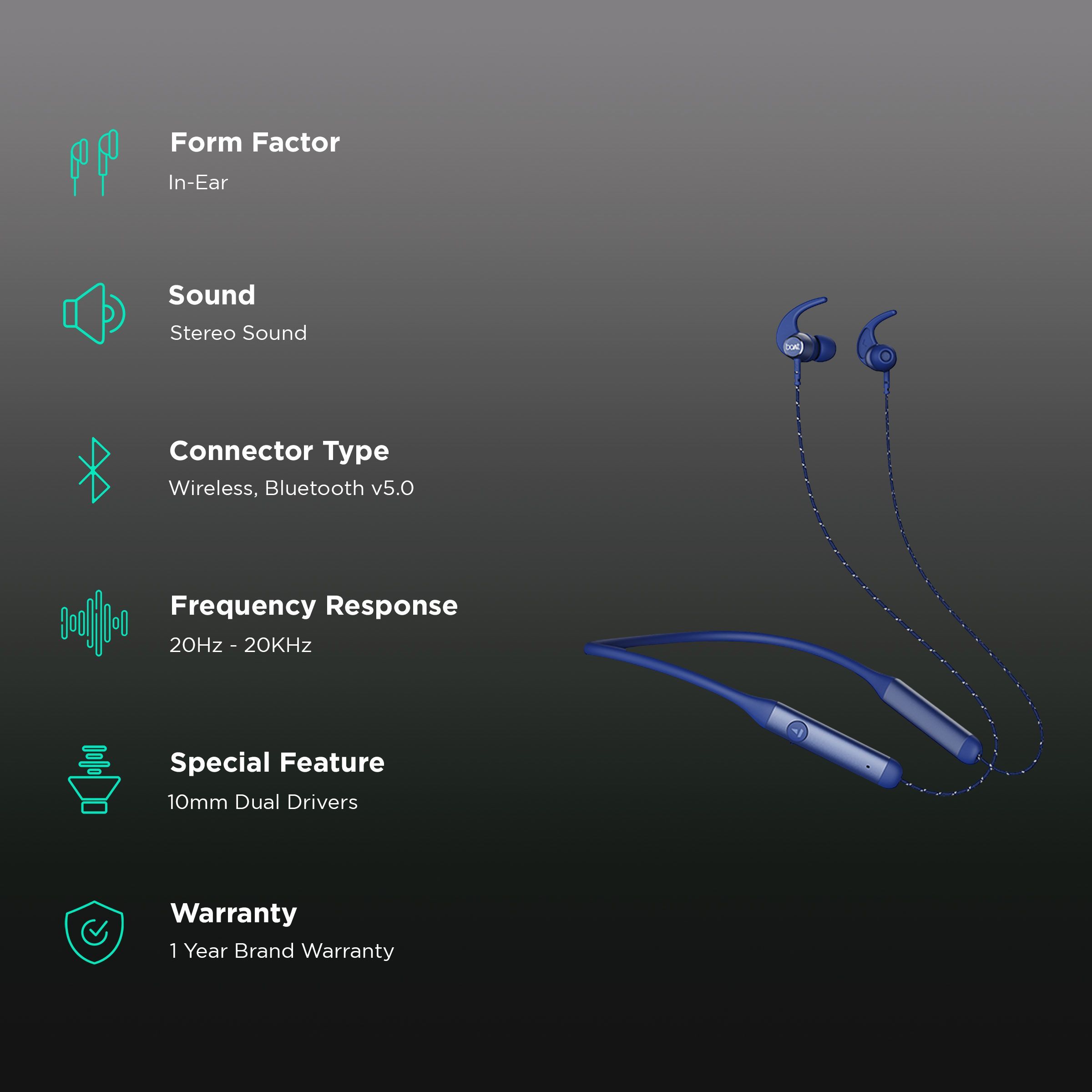 boAt Rockerz 333 Neckband (IPX5 Splash & Sweat Shield, ASAP Charge, Navy Blue)_2