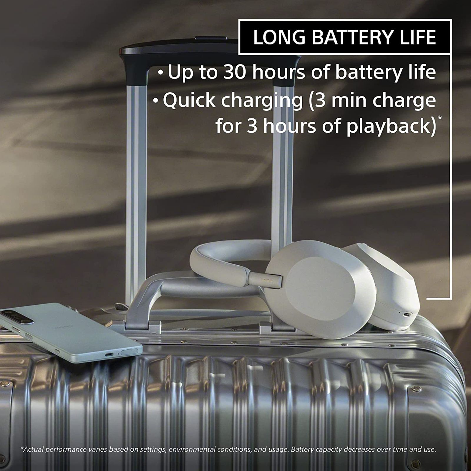 SONY WH-1000XM5 Bluetooth Headphone with Mic (Auto Noise Cancelling Optimizer, Over Ear, Silver)_5