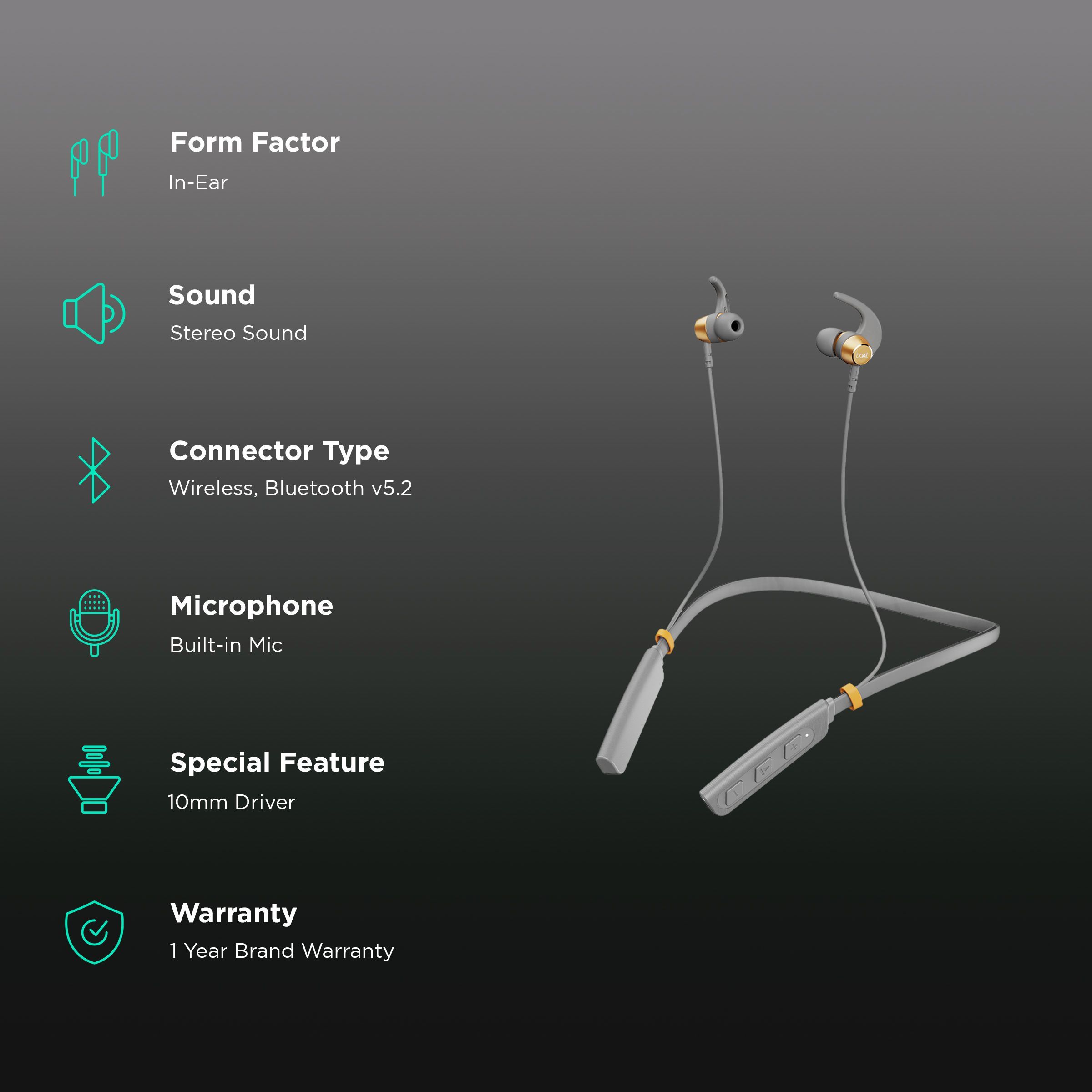 boAt Rockerz 238 Pro Neckband (IPX5 Water Resistant, Fast Charging, Ash Grey)_2