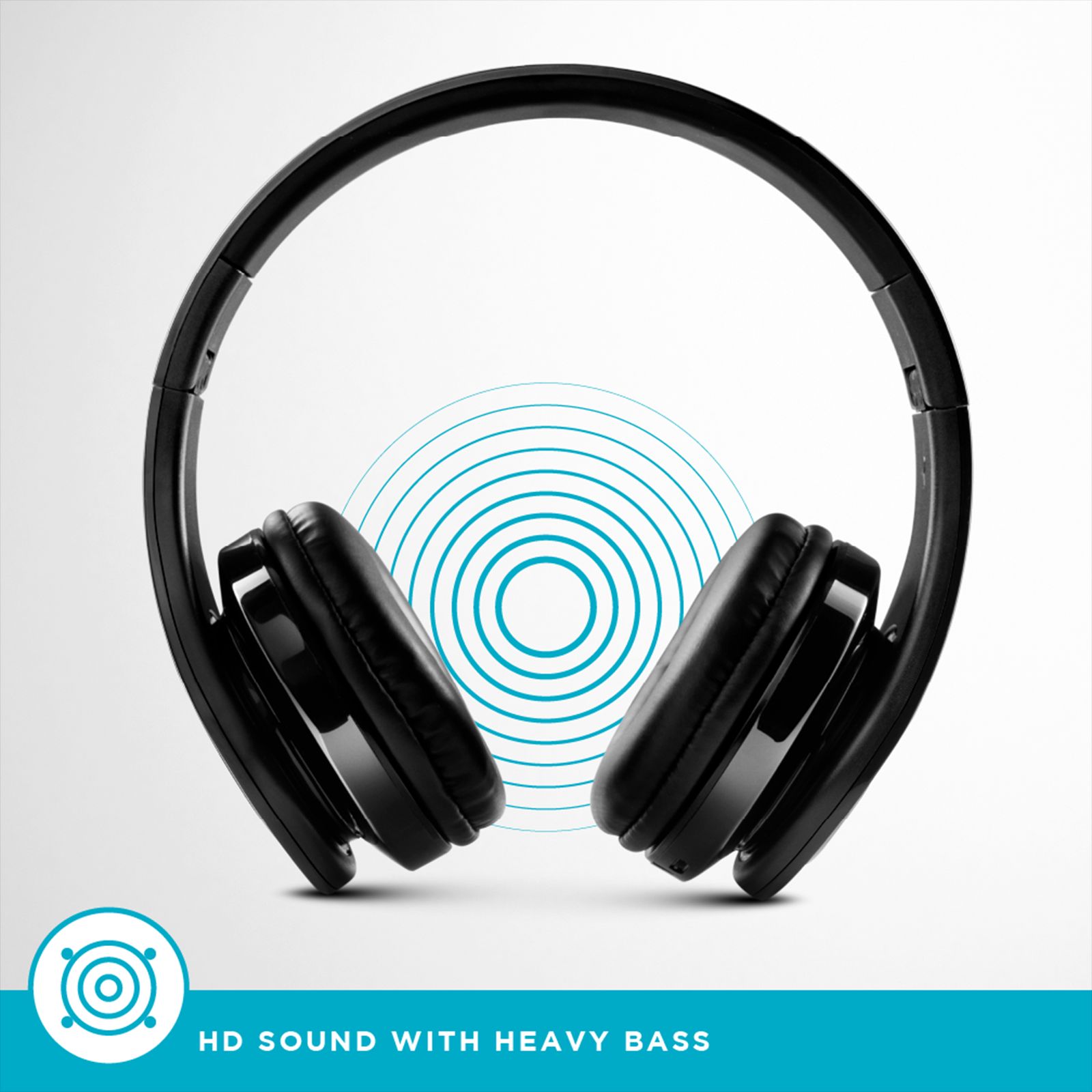 urbn Thump 300 Bluetooth Headphone with Mic (Upto16 Hours Playtime, On Ear, Black)_4